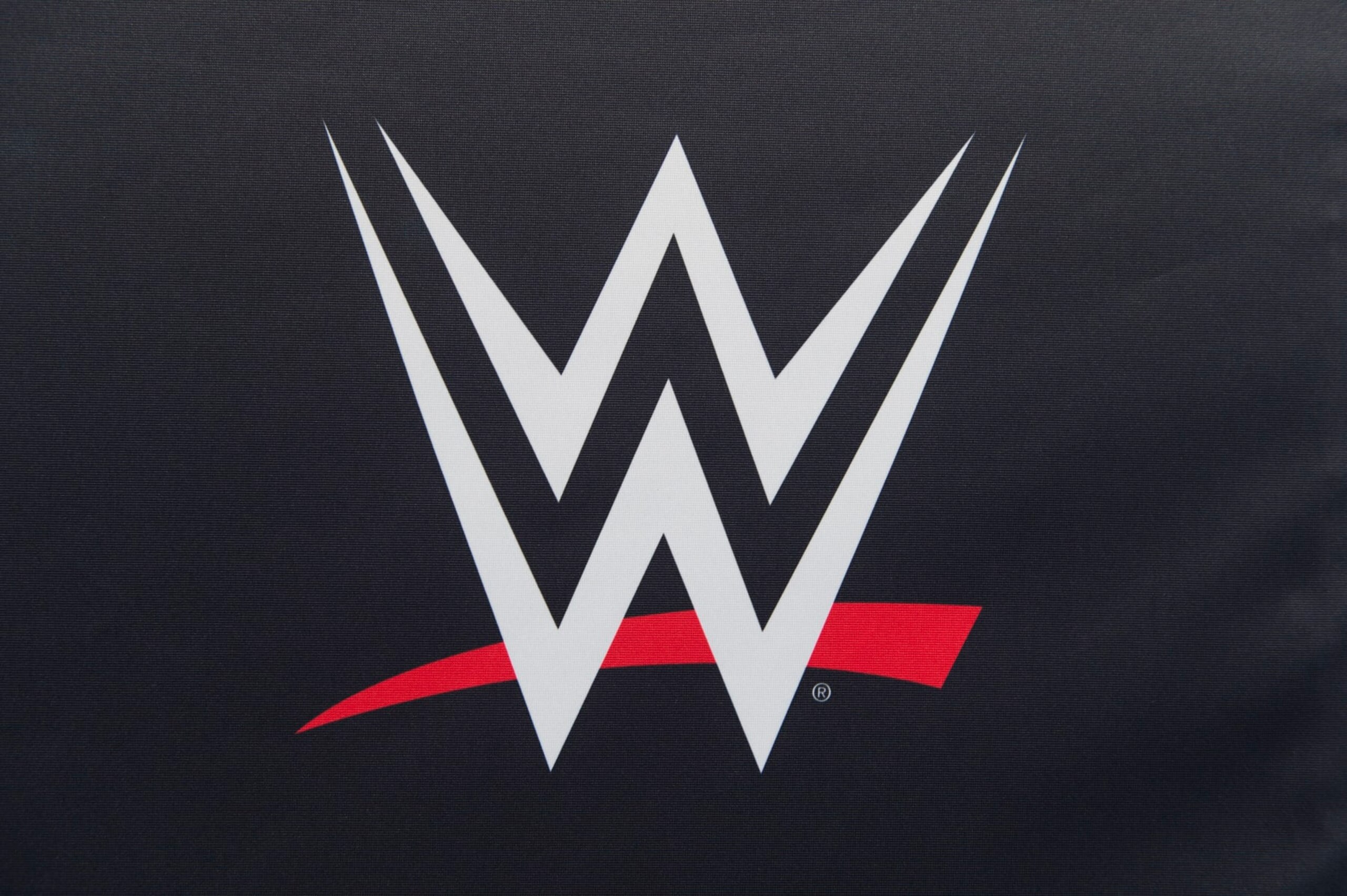 COLOGNE, GERMANY - NOVEMBER 07: A WWE Logo at the WWE Live Tryout at the Motorworld on November 7, 2018 in Cologne, Germany. (Photo by Marc Pfitzenreuter/Getty Images) COLOGNE, GERMANY - NOVEMBER 07: A WWE Logo at the WWE Live Tryout at the Motorworld on November 7, 2018 in Cologne, Germany. (Photo by Marc Pfitzenreuter/Getty Images)