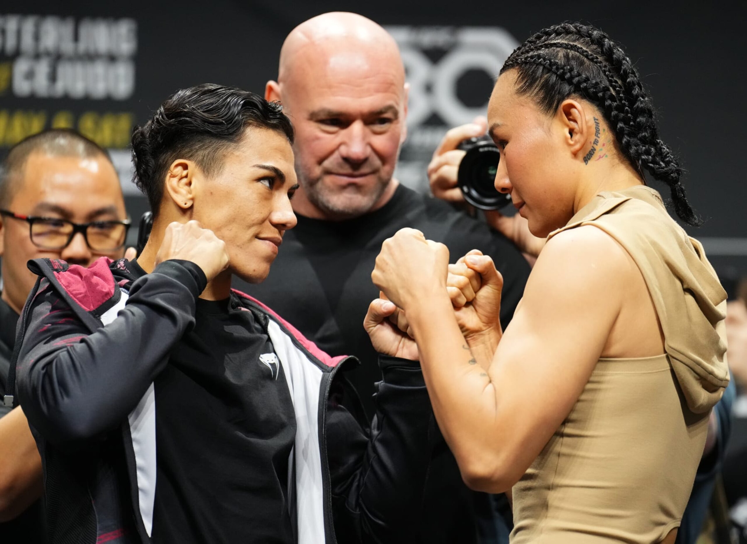 Jessica Andrade (left) and Yan Xiaonan (right)