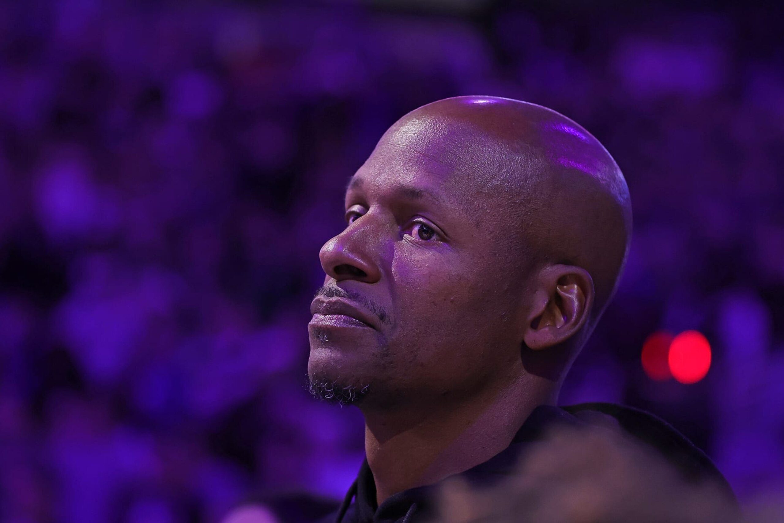 MILWAUKEE, WISCONSIN - APRIL 07: Former Milwaukee Bucks player Ray Allen attends a game between the Milwaukee Bucks and the Memphis Grizzlies at Fiserv Forum on April 07, 2023 in Milwaukee, Wisconsin. NOTE TO USER: User expressly acknowledges and agrees that, by downloading and or using this photograph, User is consenting to the terms and conditions of the Getty Images License Agreement. (Photo by Stacy Revere/Getty Images)