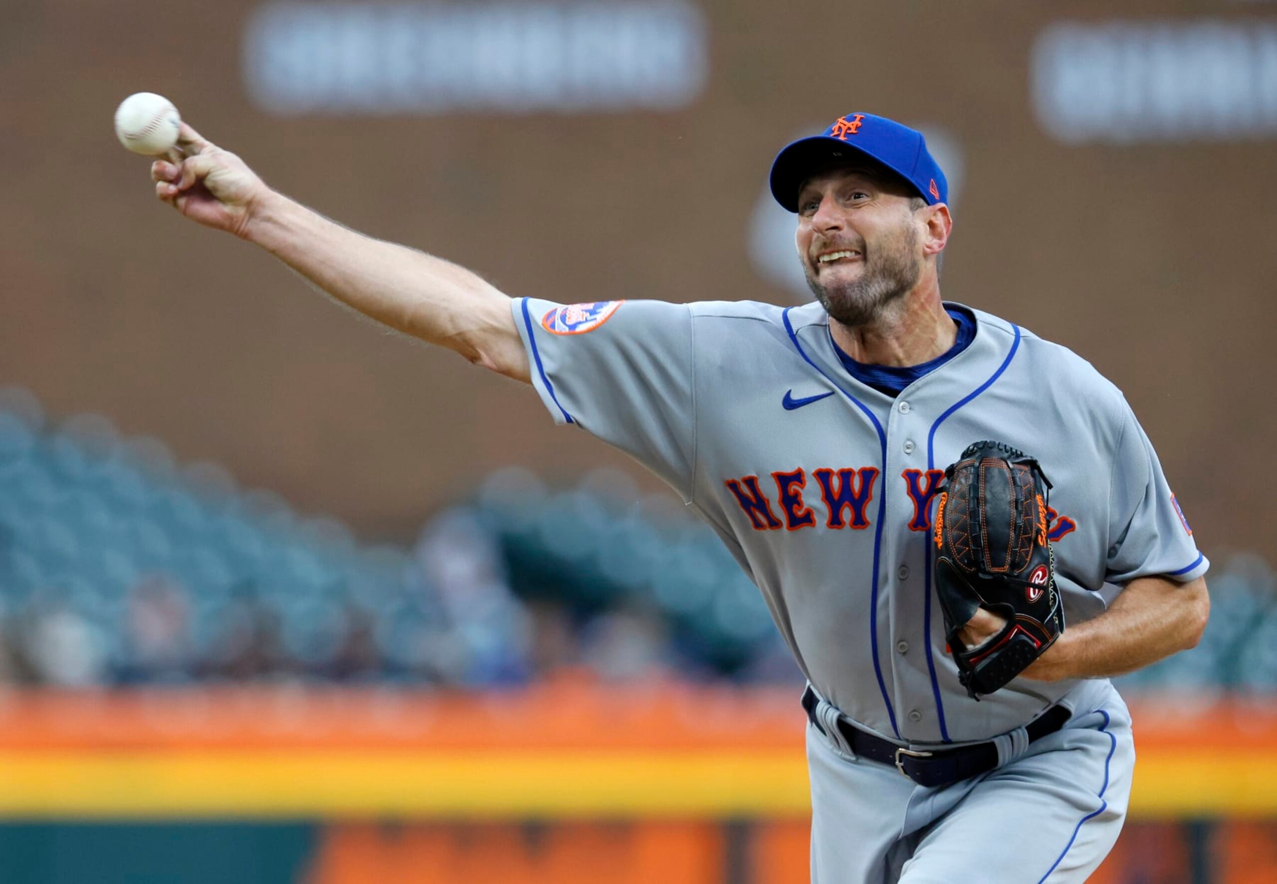 DETROIT, MI - MAY 3: Max Scherzer #21 of the New York Mets pitches against the Detroit Tigers during the second inning of game two of a doubleheader at Comerica Park on May 3, 2023 in Detroit, Michigan. (Photo by Duane Burleson/Getty Images) DETROIT, MI - MAY 3: Max Scherzer #21 of the New York Mets pitches against the Detroit Tigers during the second inning of game two of a doubleheader at Comerica Park on May 3, 2023 in Detroit, Michigan. (Photo by Duane Burleson/Getty Images)