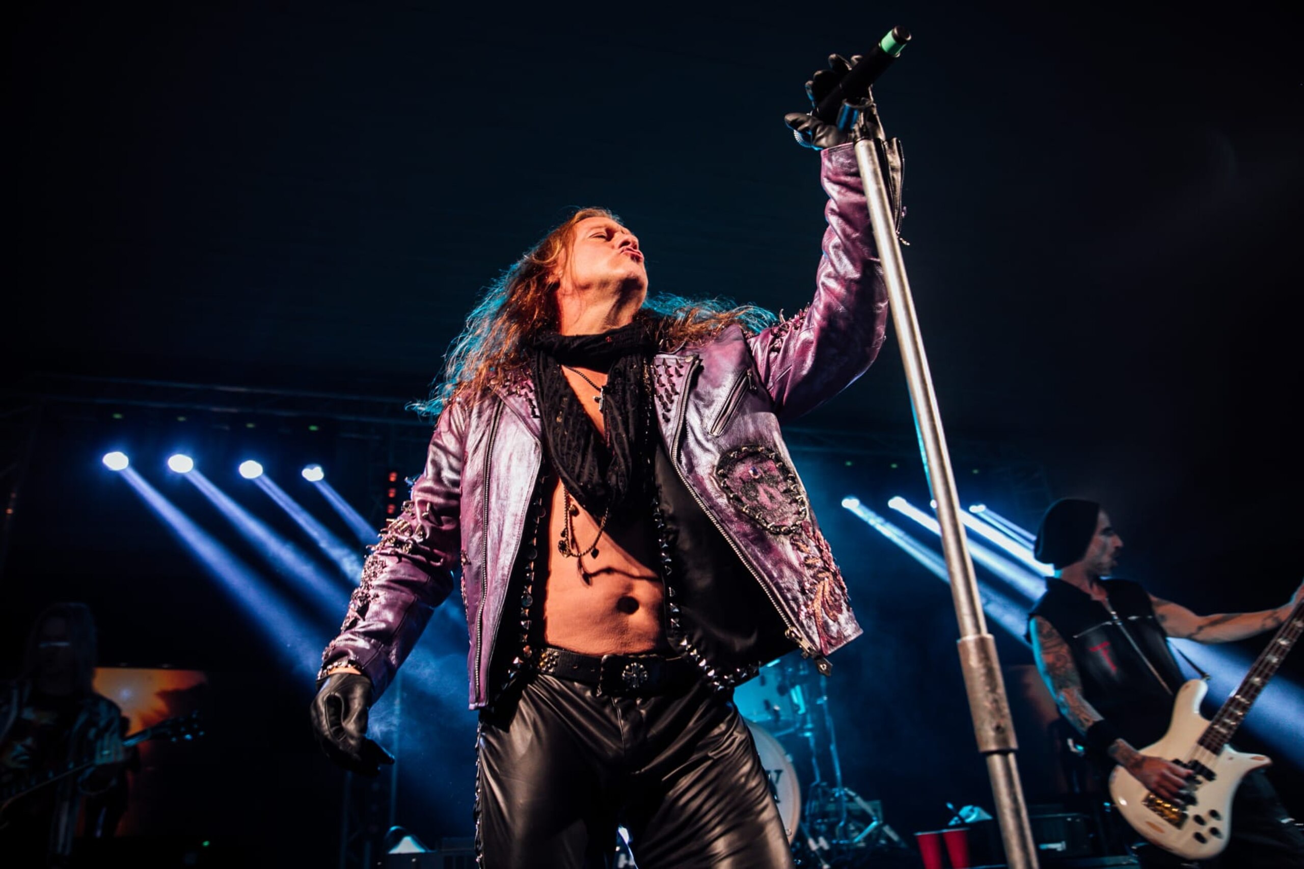 SWANSEA, WALES - NOVEMBER 10: Chris Jericho of Fozzy performs at Patti Pavilion on November 10, 2022 in Swansea, Wales. (Photo by Mike Lewis Photography/Redferns)