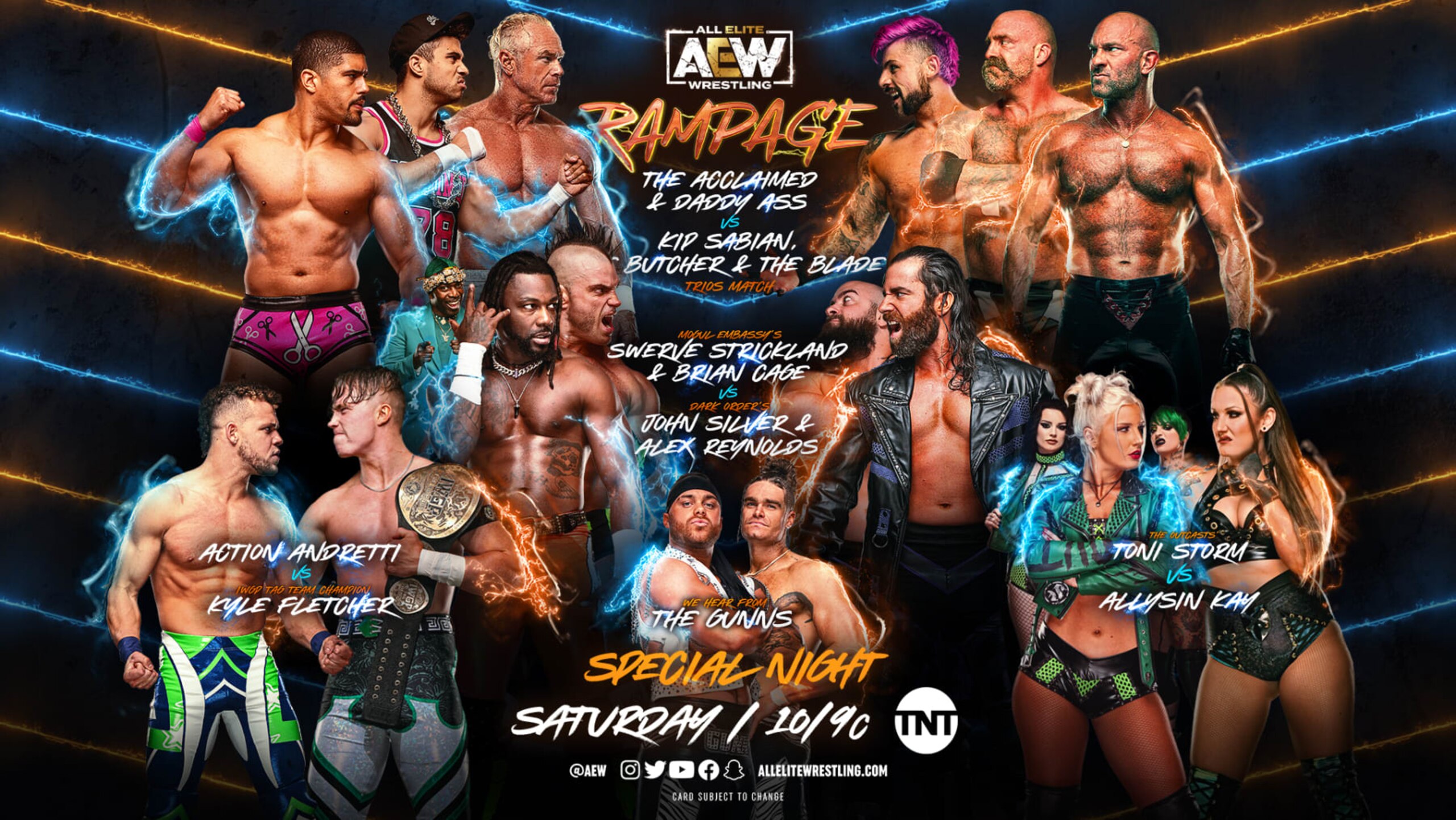 Friday's Rampage lineup.