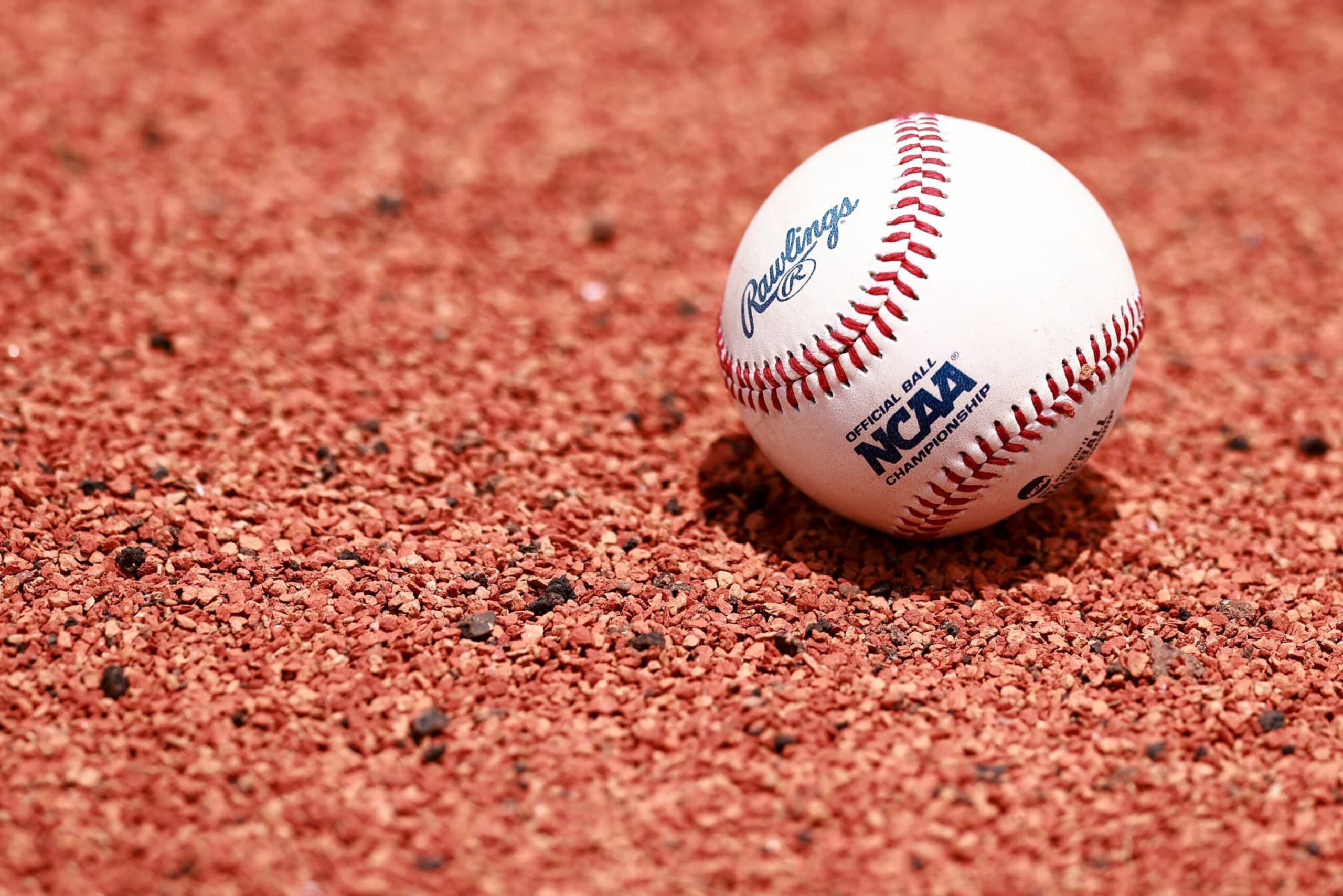 DURHAM, NORTH CAROLINA - JUNE 12: Detail photo of a baseball used for the first pitch during the Division II Men’s Baseball Championship  between the Wingate Bulldogs and the Central Missouri Mulesheld at the USA Baseball Training Complex on June 12, 2021 in Durham, North Carolina. Wingate defeated Central Missouri, 5-3. (Photo by Grant Halverson/NCAA Photos via Getty Images)