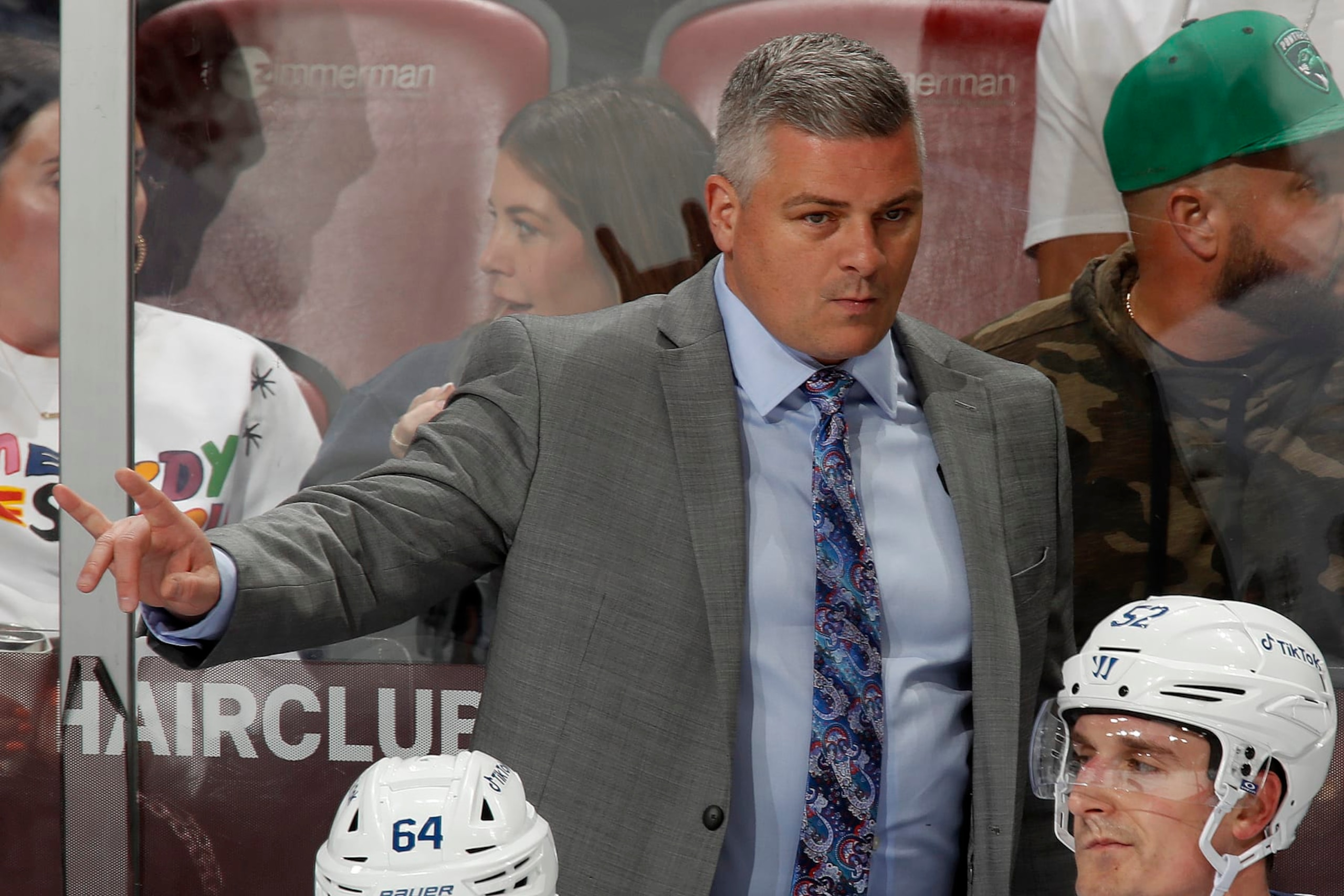 SUNRISE, FLORIDA - MARCH 23: Toronto Maple Leafs Head Coach Sheldon Keefe directs his team from the bench against the Florida Panthers at the FLA Live Arena on March 23, 2023 in Sunrise, Florida. (Photo by Eliot J. Schechter/NHLI via Getty Images) SUNRISE, FLORIDA - MARCH 23: Toronto Maple Leafs Head Coach Sheldon Keefe directs his team from the bench against the Florida Panthers at the FLA Live Arena on March 23, 2023 in Sunrise, Florida. (Photo by Eliot J. Schechter/NHLI via Getty Images)