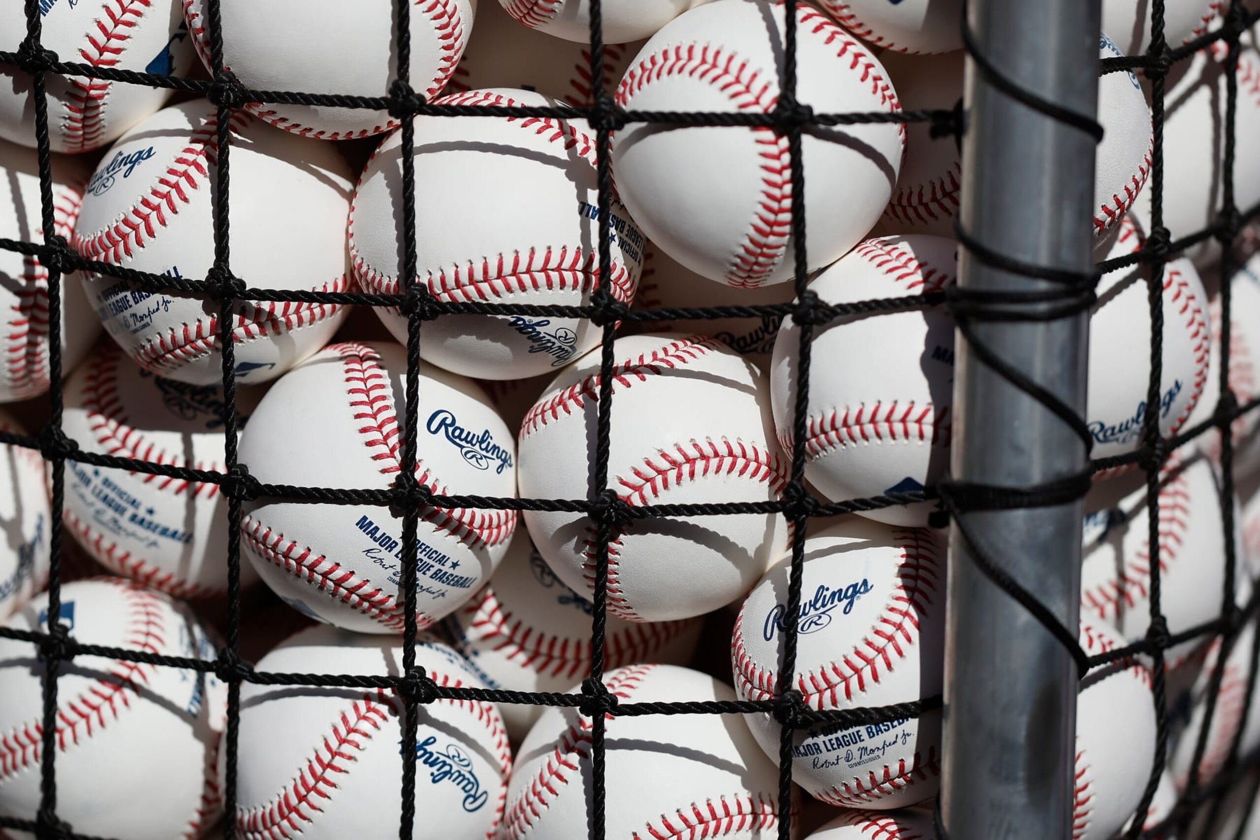SAN FRANCISCO, CALIFORNIA - MAY 08: Baseballs sit in the basket during batting practice before the game between the San Francisco Giants and the Washington Nationals at Oracle Park on May 08, 2023 in San Francisco, California. (Photo by Lachlan Cunningham/Getty Images) SAN FRANCISCO, CALIFORNIA - MAY 08: Baseballs sit in the basket during batting practice before the game between the San Francisco Giants and the Washington Nationals at Oracle Park on May 08, 2023 in San Francisco, California. (Photo by Lachlan Cunningham/Getty Images)