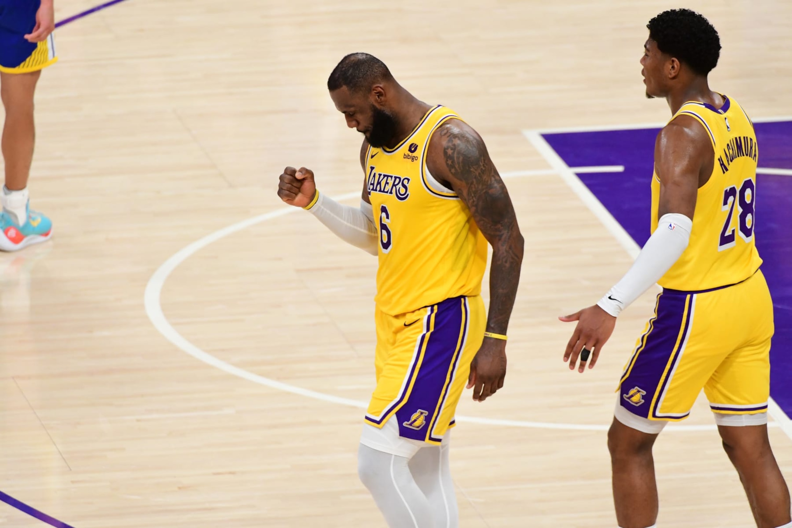LeBron James and Rui Hachimura