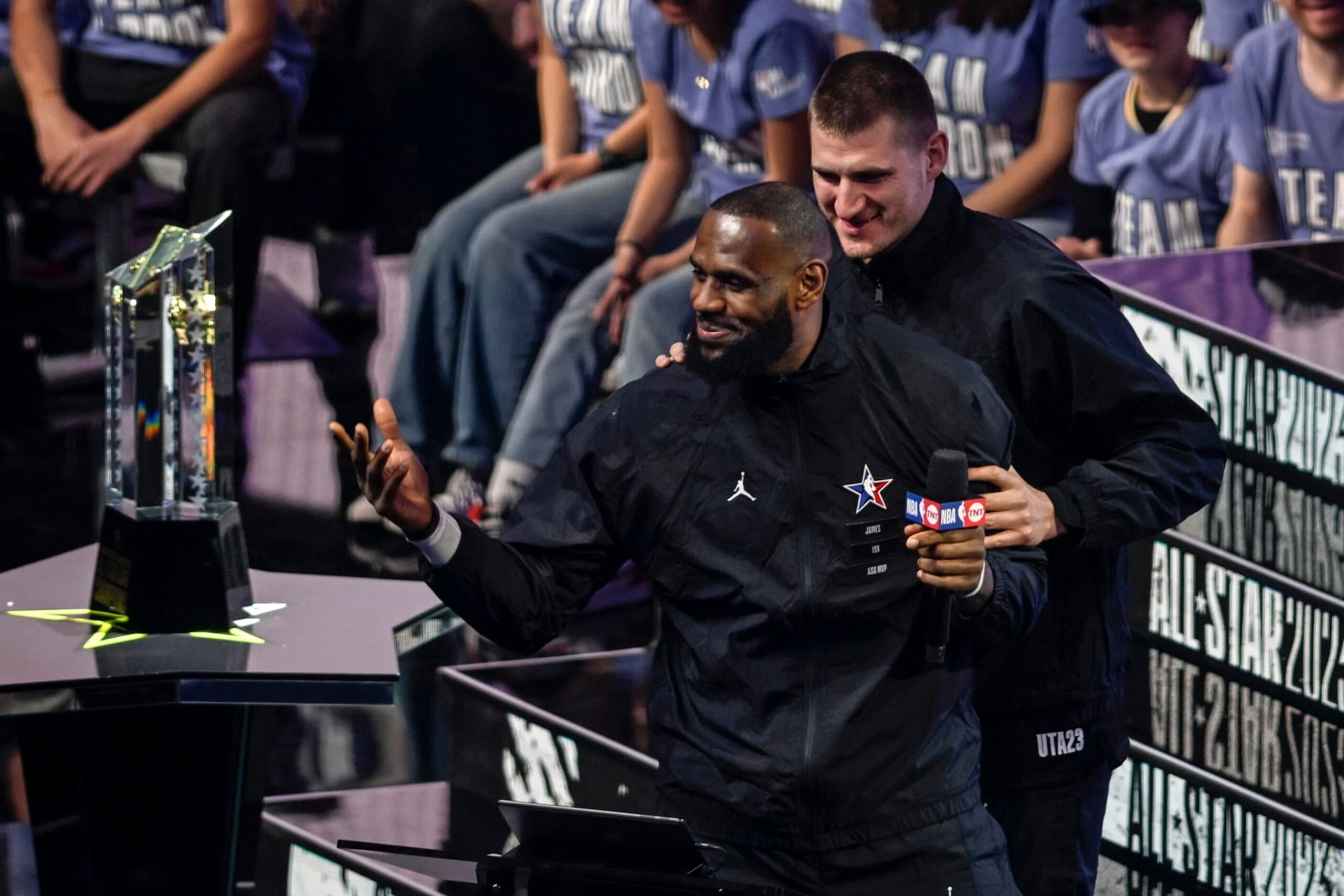 LeBron James and Nikola JokiÄ