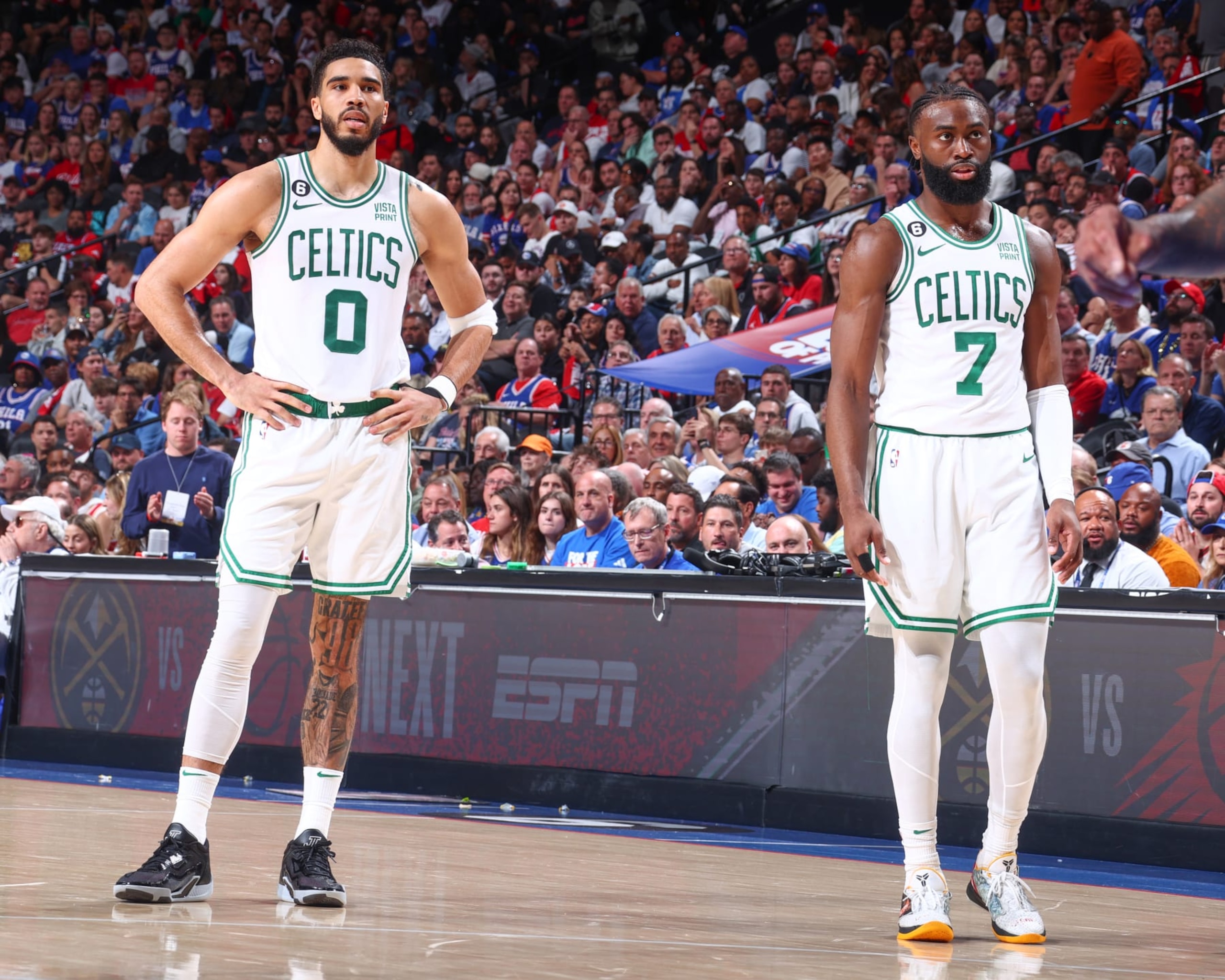 Jayson Tatum and Jaylen Brown