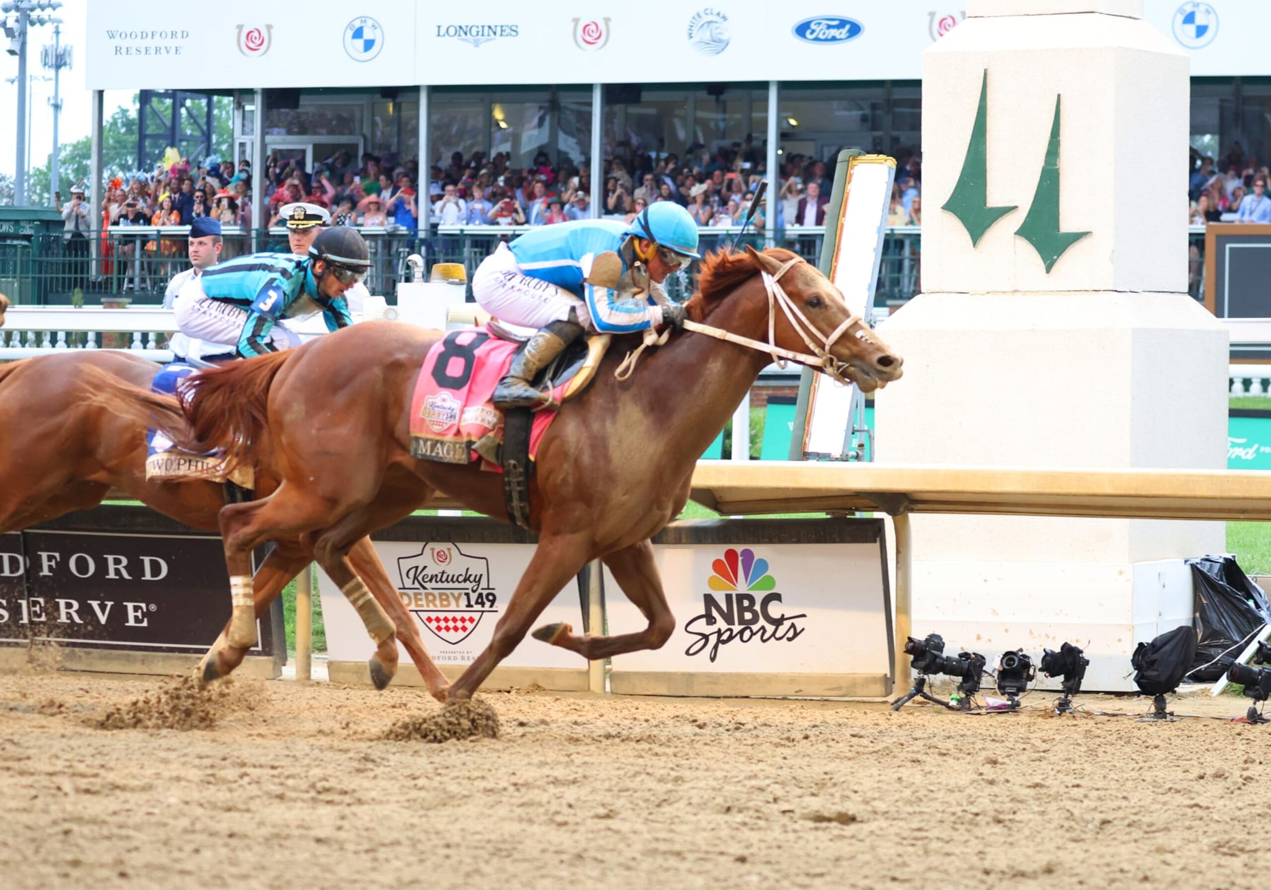 Kentucky Derby winner Mage will run at The Preakness. 