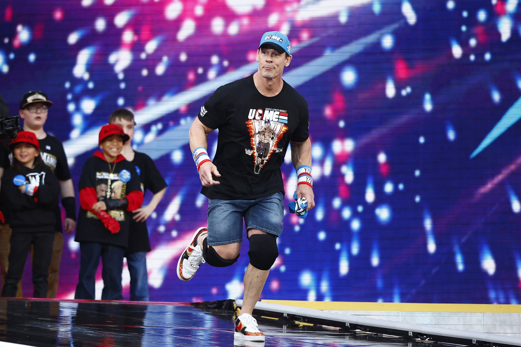 INGLEWOOD, CALIFORNIA - APRIL 01: John Cena during WrestleMania Goes Hollywood at SoFi Stadium on April 01, 2023 in Inglewood, California. (Photo by Ronald Martinez/Getty Images)