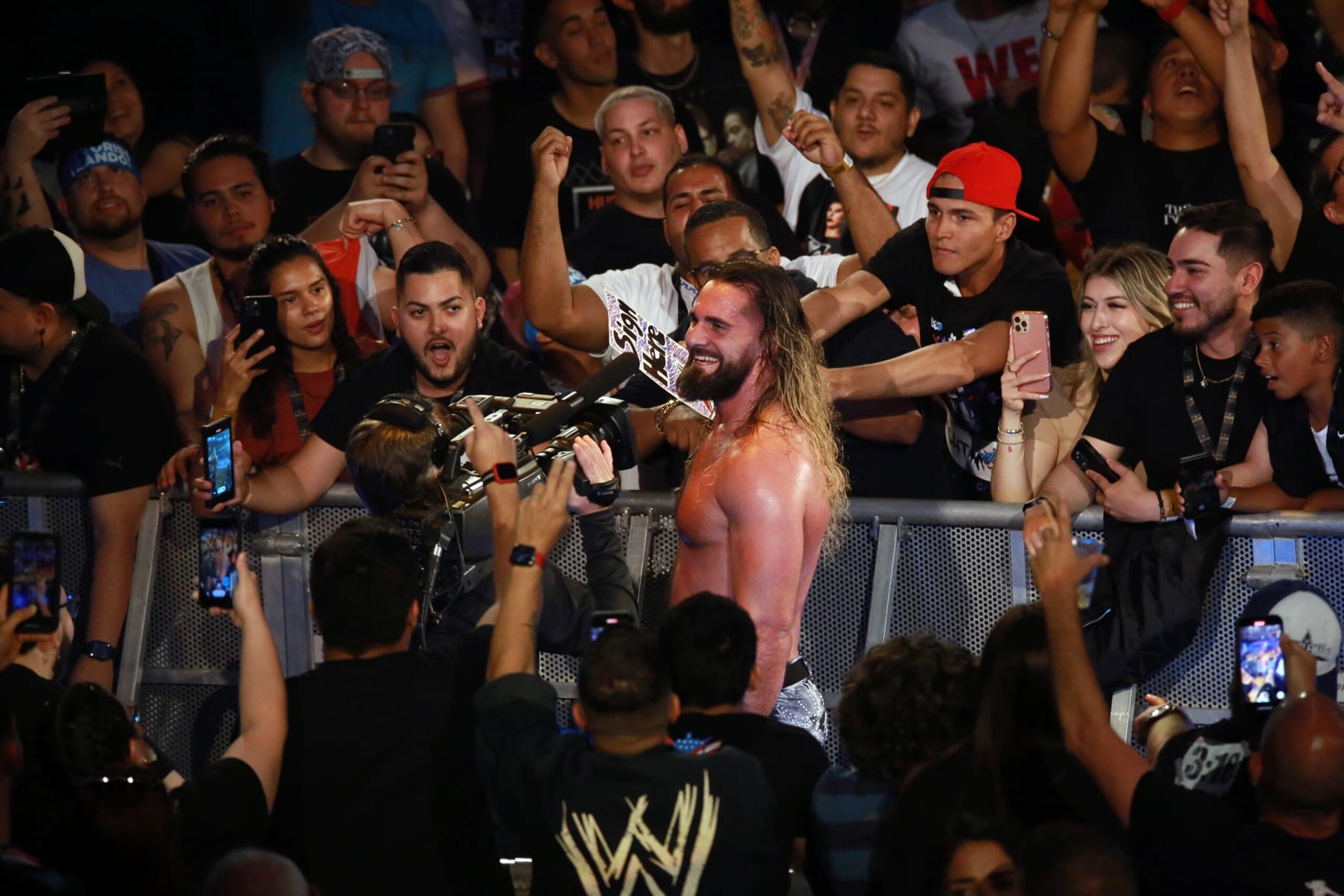 SAN JUAN, PUERTO RICO - MAY 06: Seth "Freakin" Rollins celebrates his victory during the WWE Backlash at Coliseo de Puerto Rico José Miguel Agrelot on May 06, 2023 in San Juan, Puerto Rico.(Photo by Gladys Vega/ Getty Images) SAN JUAN, PUERTO RICO - MAY 06: Seth "Freakin" Rollins celebrates his victory during the WWE Backlash at Coliseo de Puerto Rico José Miguel Agrelot on May 06, 2023 in San Juan, Puerto Rico.(Photo by Gladys Vega/ Getty Images)