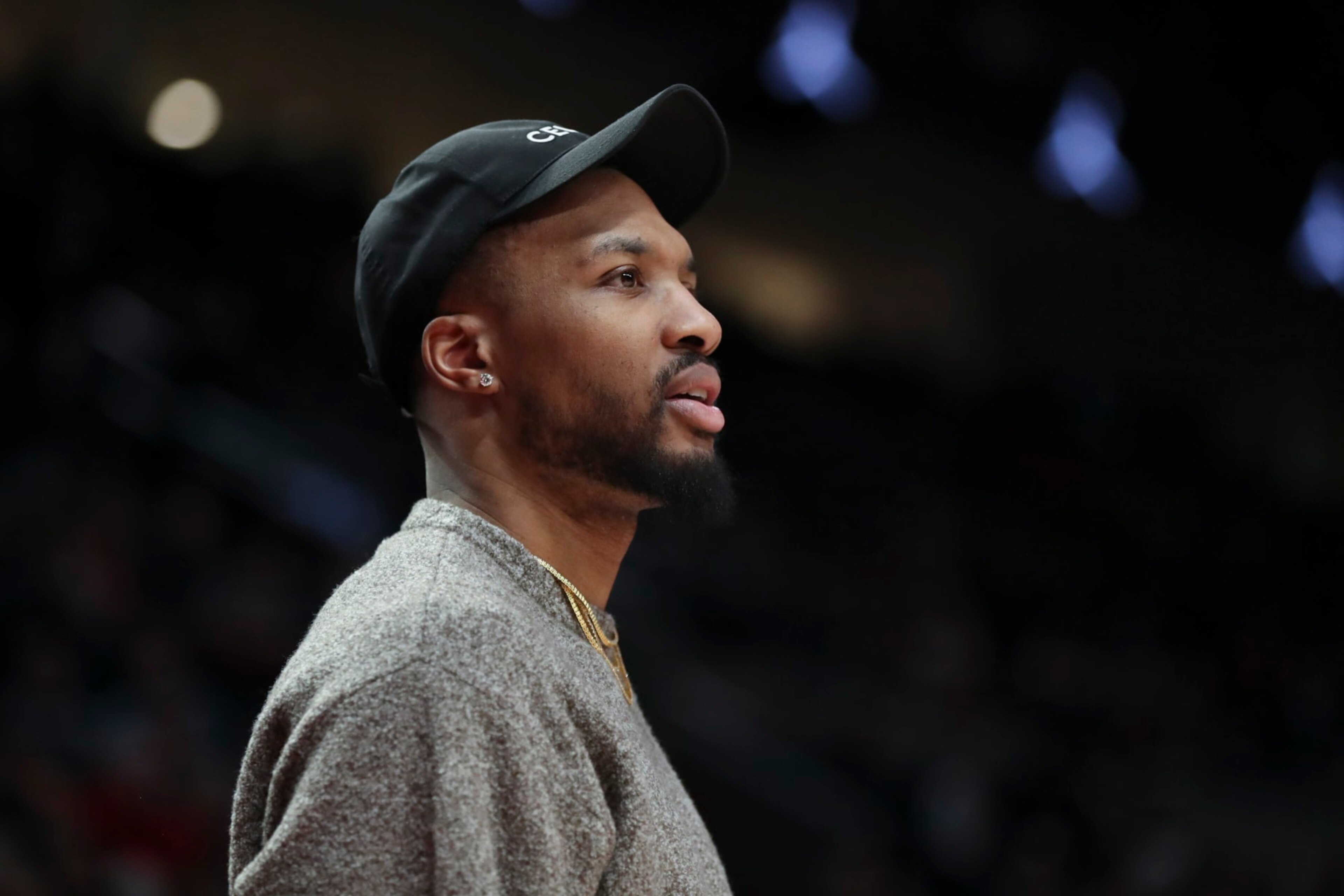PORTLAND, OREGON - MARCH 27: Damian Lillard #0 of the Portland Trail Blazers reacts to a call during the second quarter against the New Orleans Pelicans at Moda Center on March 27, 2023 in Portland, Oregon. NOTE TO USER: User expressly acknowledges and agrees that, by downloading and or using this photograph, user is consenting to the terms and conditions of the Getty Images License Agreement. (Photo by Amanda Loman/Getty Images) PORTLAND, OREGON - MARCH 27: Damian Lillard #0 of the Portland Trail Blazers reacts to a call during the second quarter against the New Orleans Pelicans at Moda Center on March 27, 2023 in Portland, Oregon. NOTE TO USER: User expressly acknowledges and agrees that, by downloading and or using this photograph, user is consenting to the terms and conditions of the Getty Images License Agreement. (Photo by Amanda Loman/Getty Images)