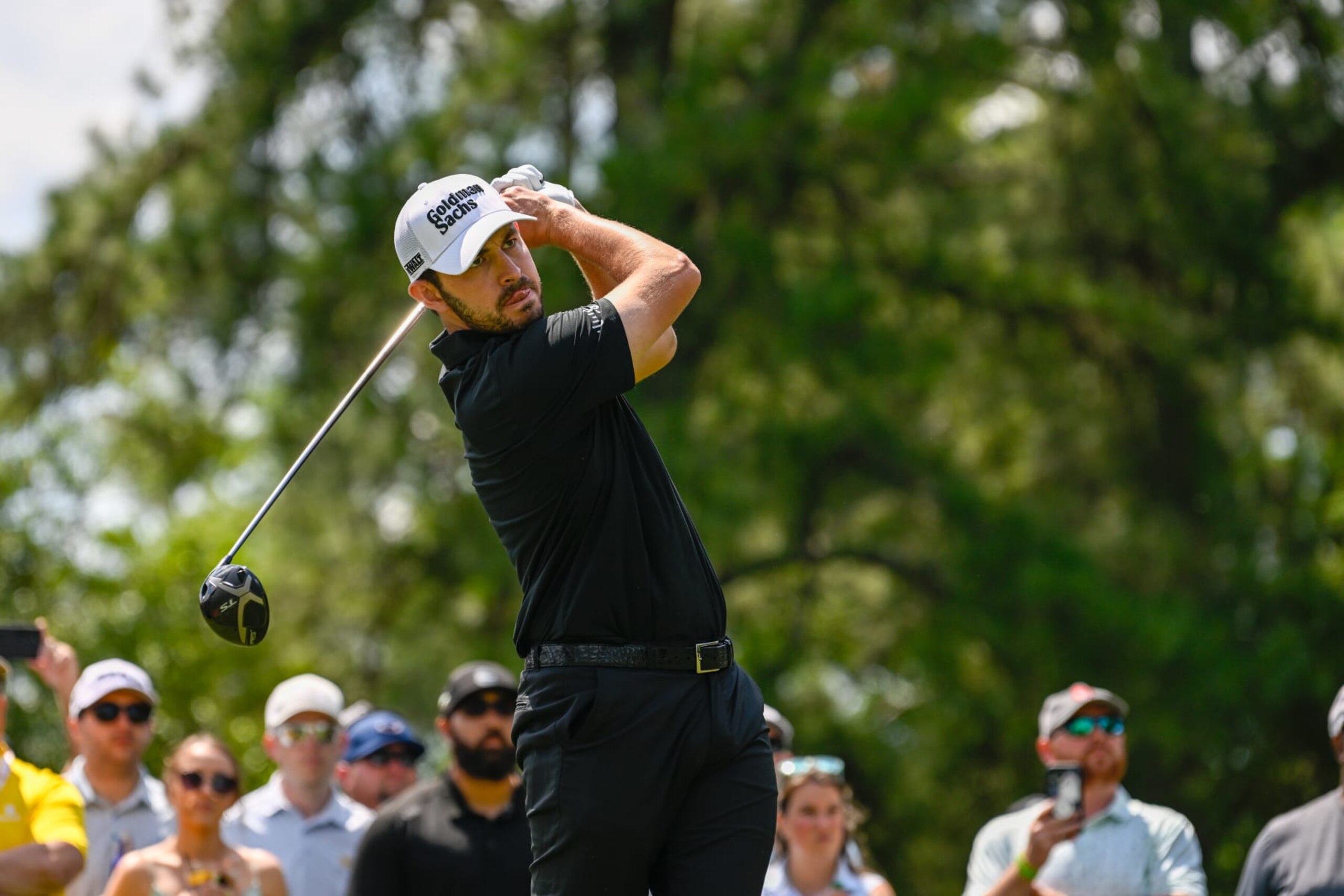 CHARLOTTE, NC - MAY 06: Patrick Cantlay (USA) watches his tee shot on 3 during Rd3 of the Wells Fargo Championship at Quail Hollow Club on May 6, 2023 in Charlotte, North Carolina. (Photo by Ken Murray/Icon Sportswire via Getty Images) CHARLOTTE, NC - MAY 06: Patrick Cantlay (USA) watches his tee shot on 3 during Rd3 of the Wells Fargo Championship at Quail Hollow Club on May 6, 2023 in Charlotte, North Carolina. (Photo by Ken Murray/Icon Sportswire via Getty Images)