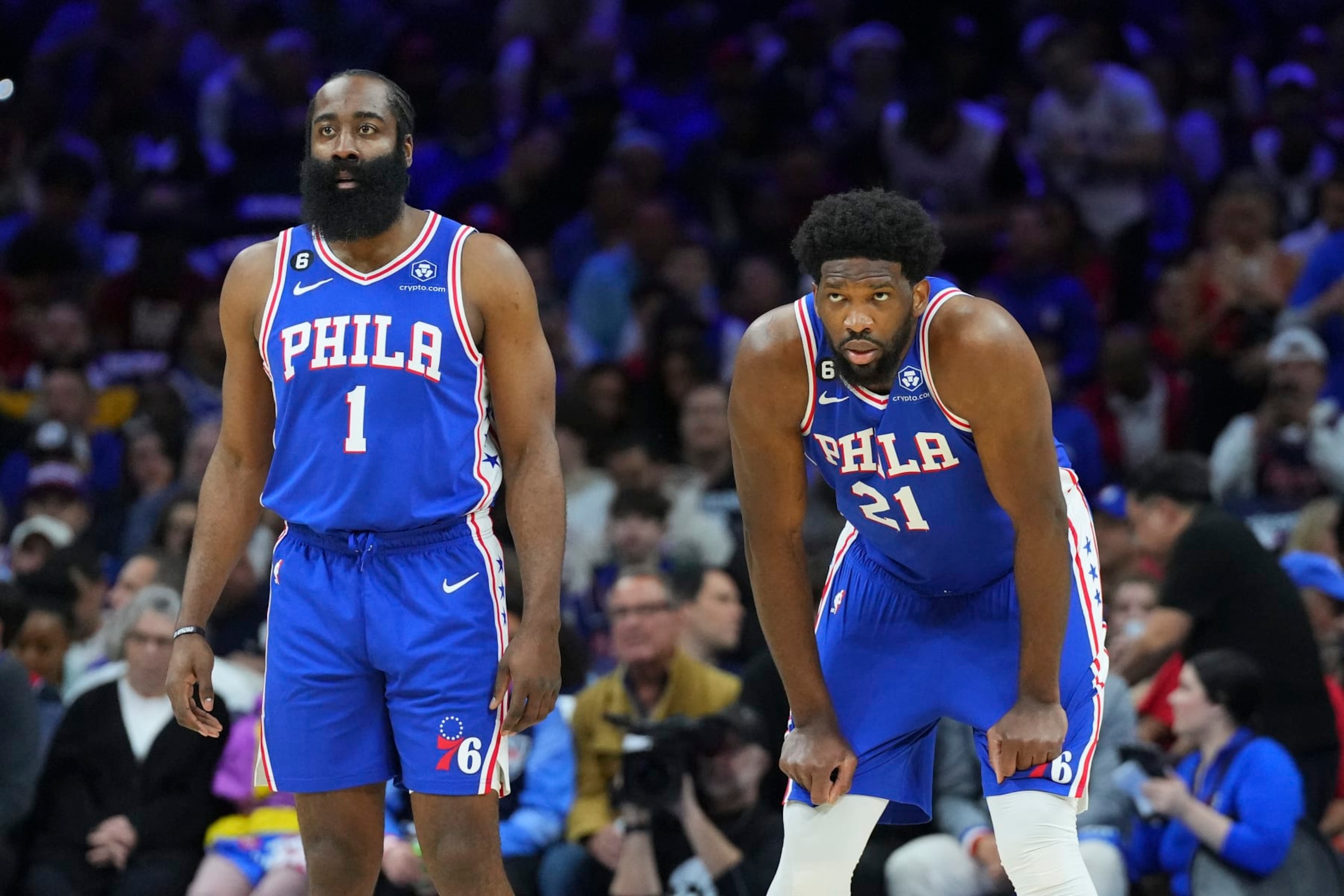 James Harden and Joel Embiid