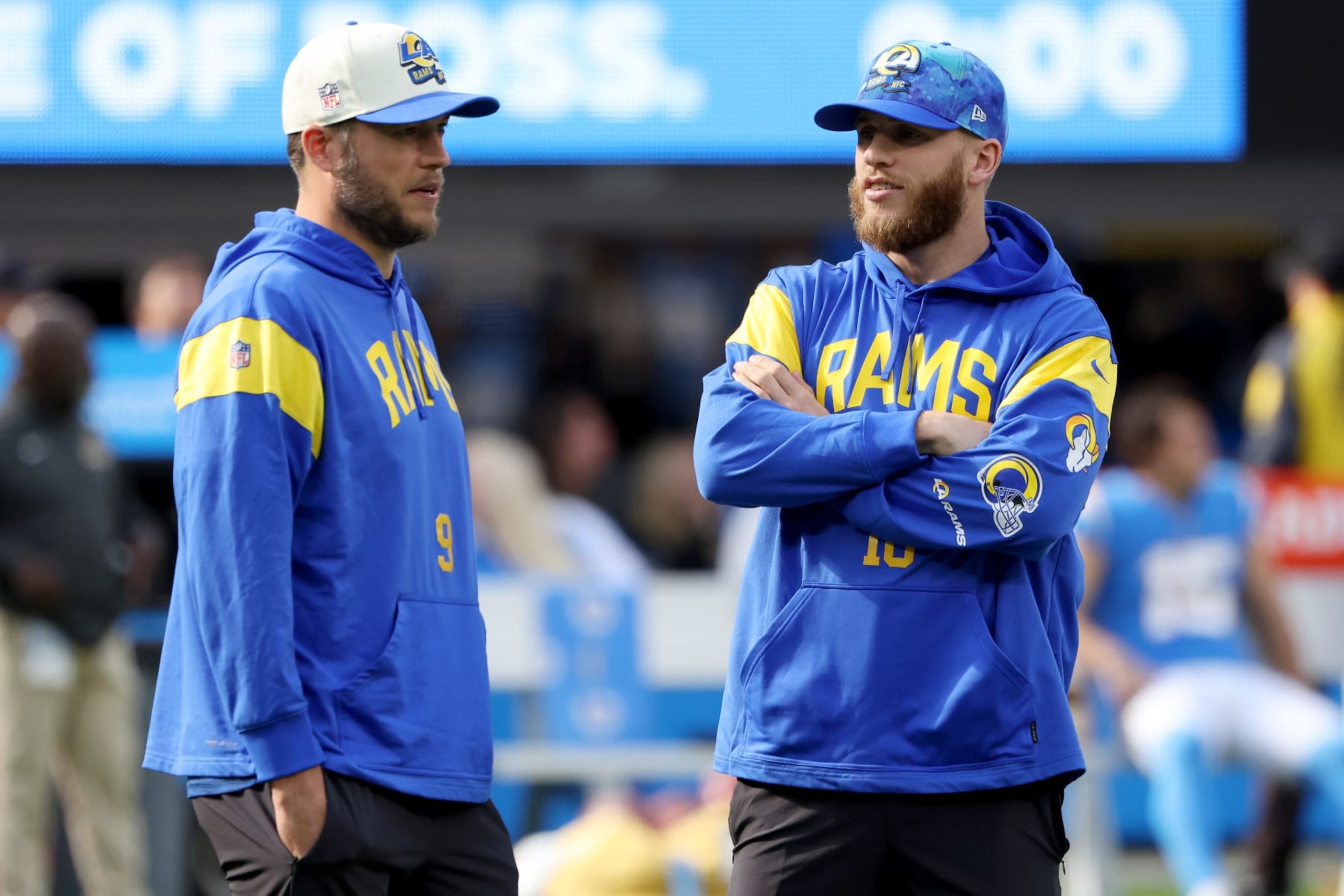 Matthew Stafford (left) and Cooper Kupp. 