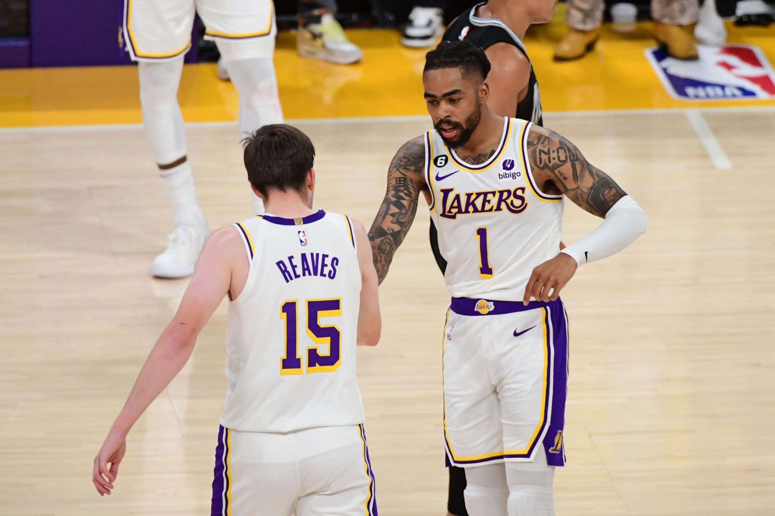 Austin Reaves and D'Angelo Russell
