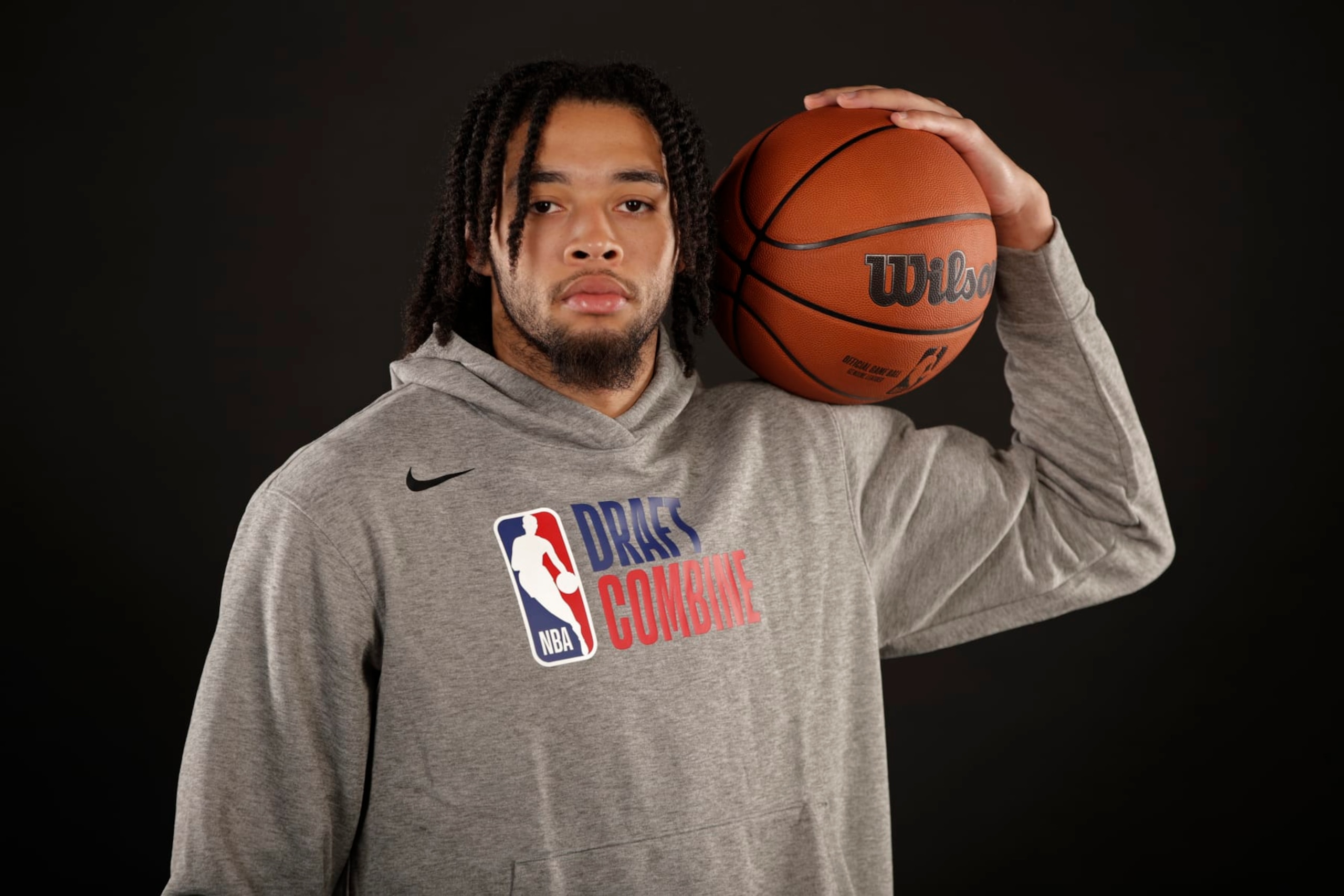 CHICAGO, IL - MAY 16: Seth Lundy poses for a portrait during the 2023 NBA Draft Combine Circuit on May 16, 2023 in Chicago, Illinois. NOTE TO USER: User expressly acknowledges and agrees that, by downloading and or using this photograph, user is consenting to the terms and conditions of the Getty Images License Agreement. Mandatory Copyright Notice: Copyright 2023 NBAE (Photo by Brian Sevald/NBAE via Getty Images)