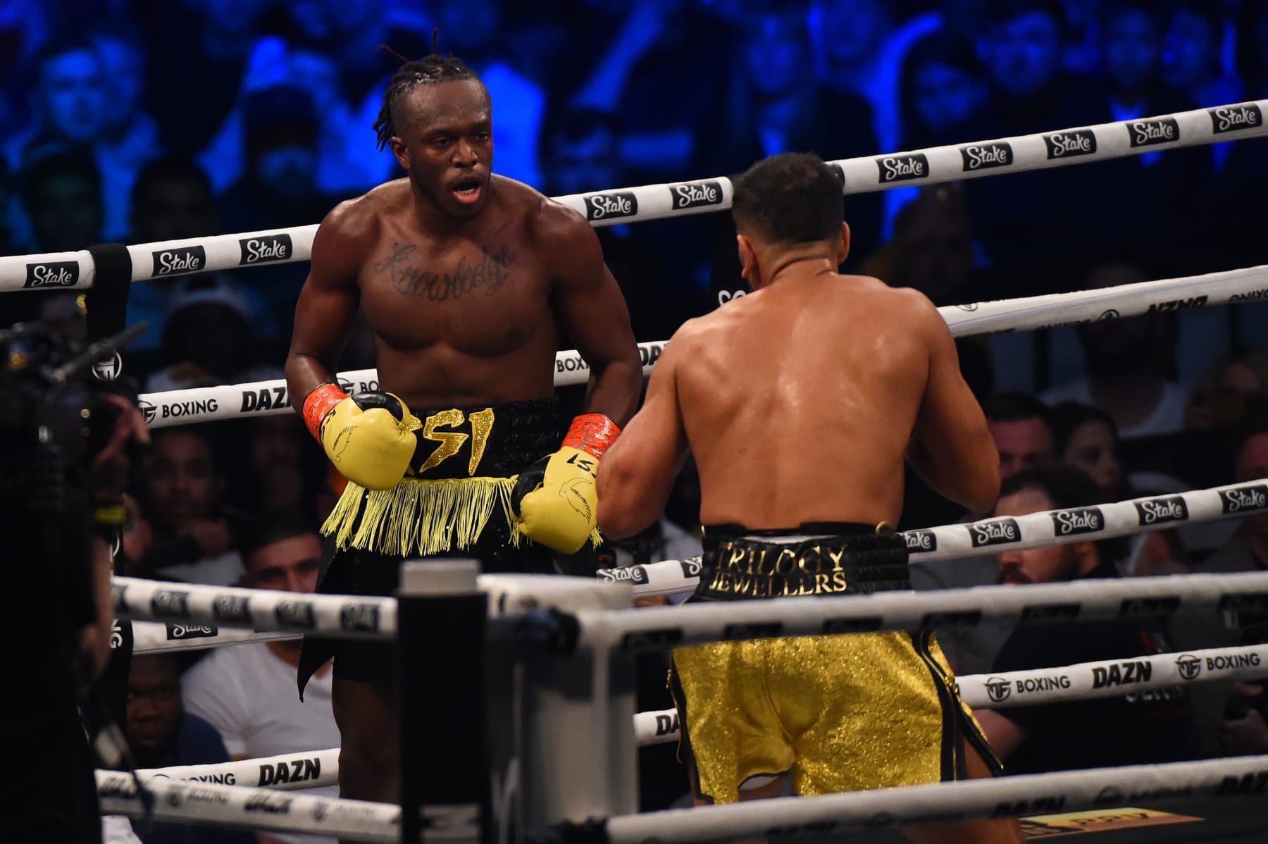 LONDON, ENGLAND - MAY 13: KSI v Joe Fournier at Wembley Arena on May 13, 2023 in London, England. (Photo by Eamonn M. McCormack/Getty Images)