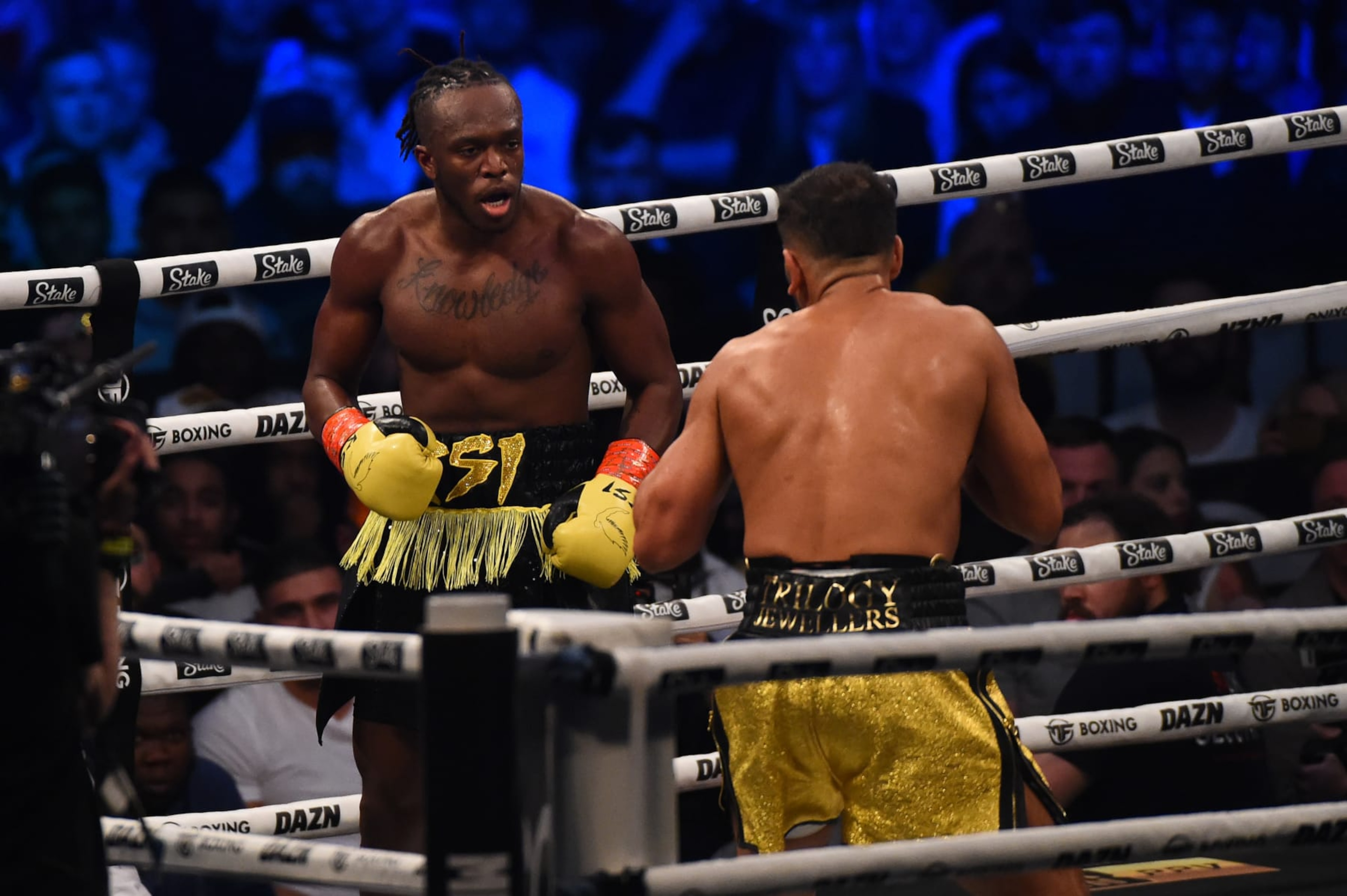 LONDON, ENGLAND - MAY 13: KSI v Joe Fournier at Wembley Arena on May 13, 2023 in London, England. (Photo by Eamonn M. McCormack/Getty Images)