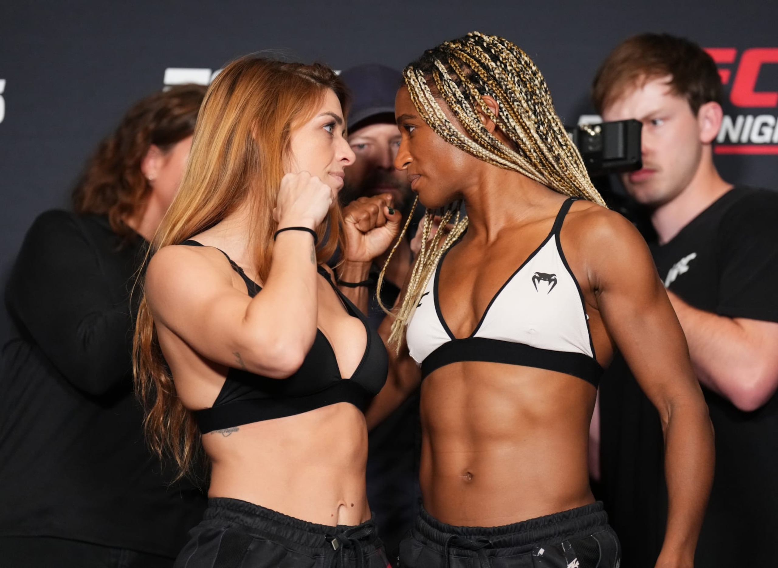 Mackenzie Dern squares off against Angela Hill at UFC Fight Night 223. 