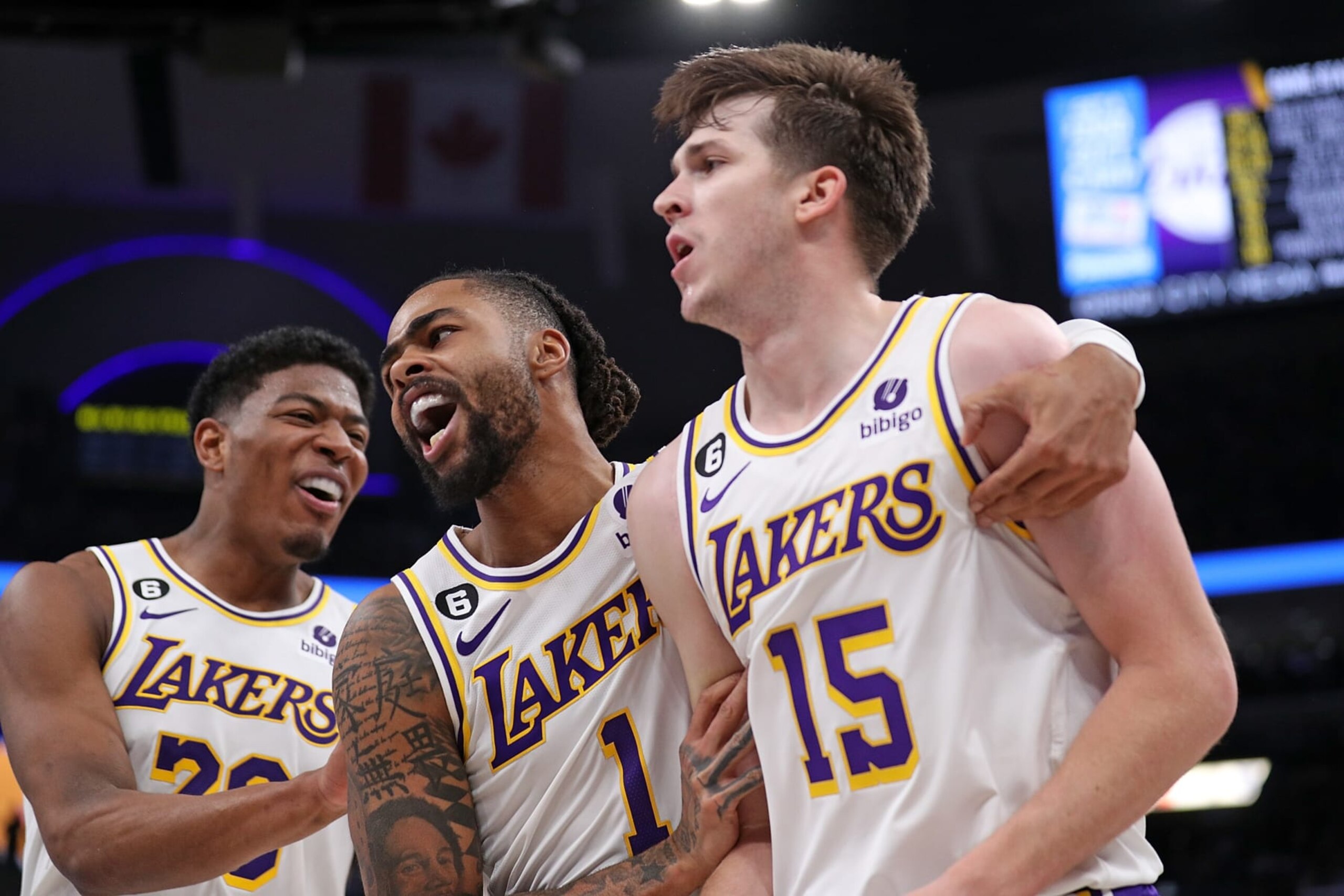 Austin Reaves and Rui Hachimura form a young nucleus LA will rely on to win NBA titles. Austin Reaves and Rui Hachimura form a young nucleus LA will rely on to win NBA titles.