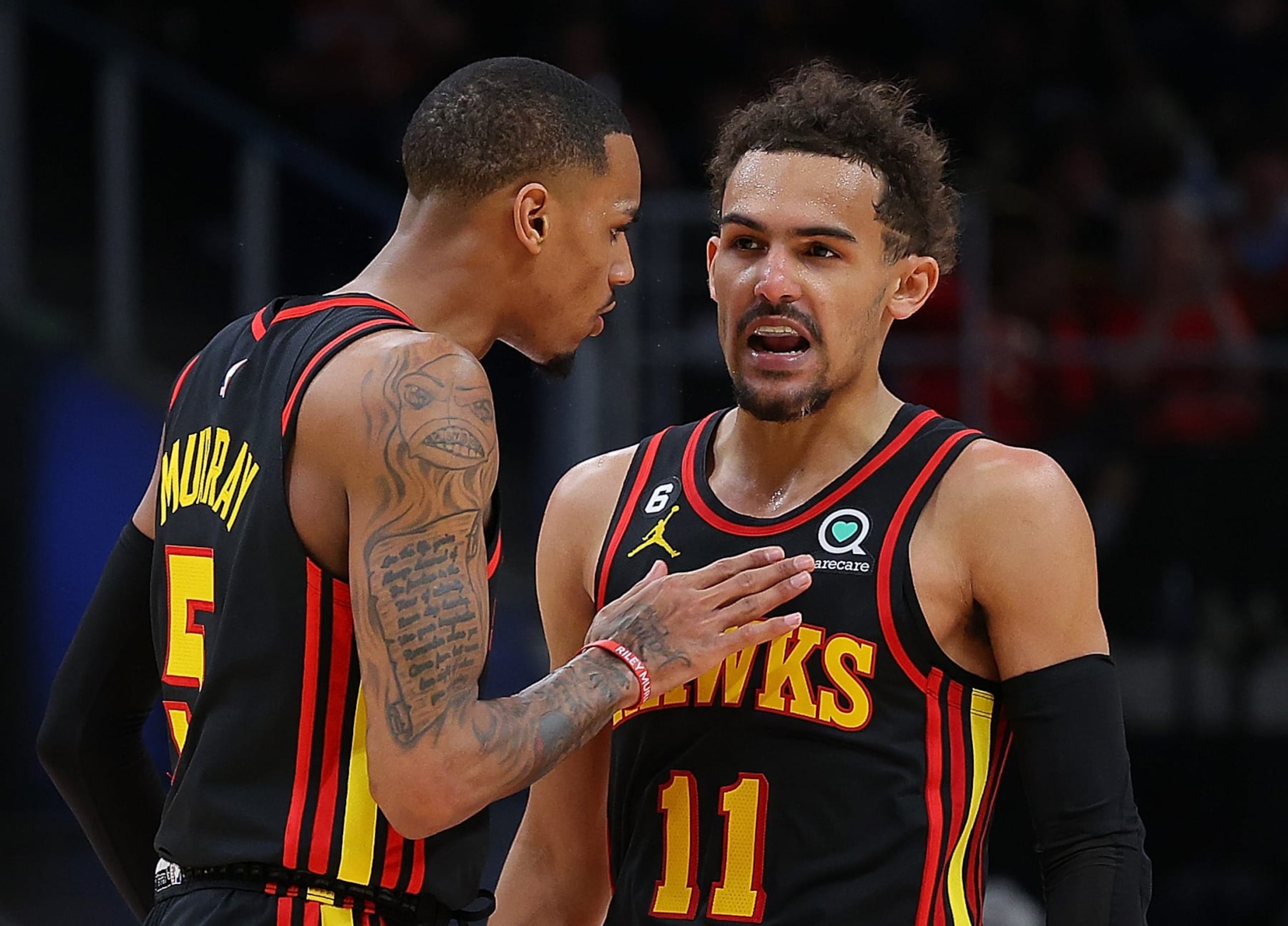 Dejounte Murray and Trae Young