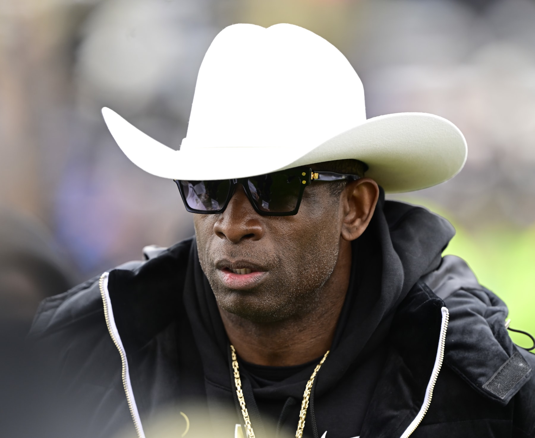 BOULDER, CO - APRIL 22: University of Colorado Buffaloes head coach Deion Sanders before the Black and Gold game at Folsom Field April 22, 2023. (Photo by Andy Cross/MediaNews Group/The Denver Post via Getty Images)