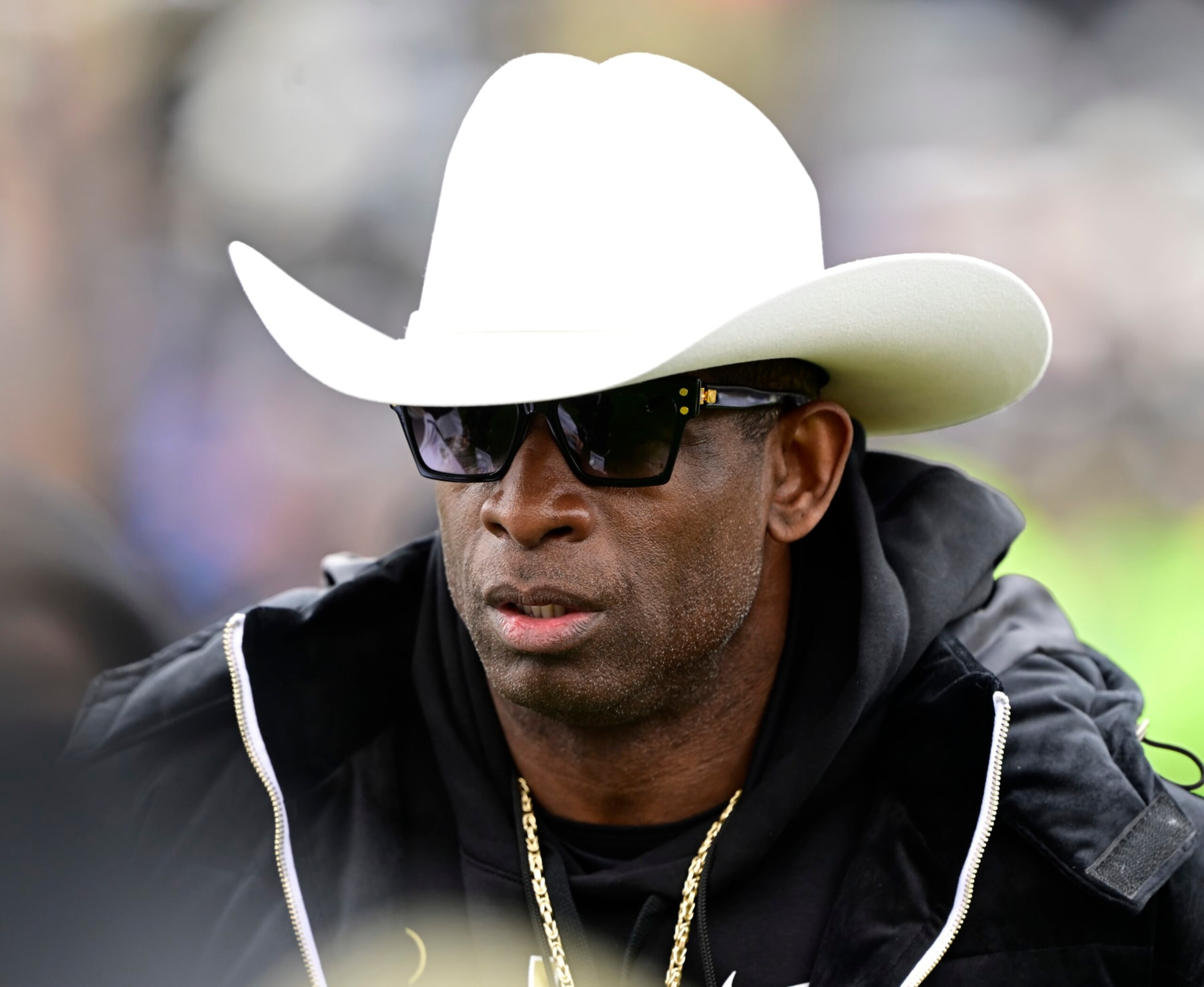 BOULDER, CO - APRIL 22: University of Colorado Buffaloes head coach Deion Sanders before the Black and Gold game at Folsom Field April 22, 2023. (Photo by Andy Cross/MediaNews Group/The Denver Post via Getty Images)