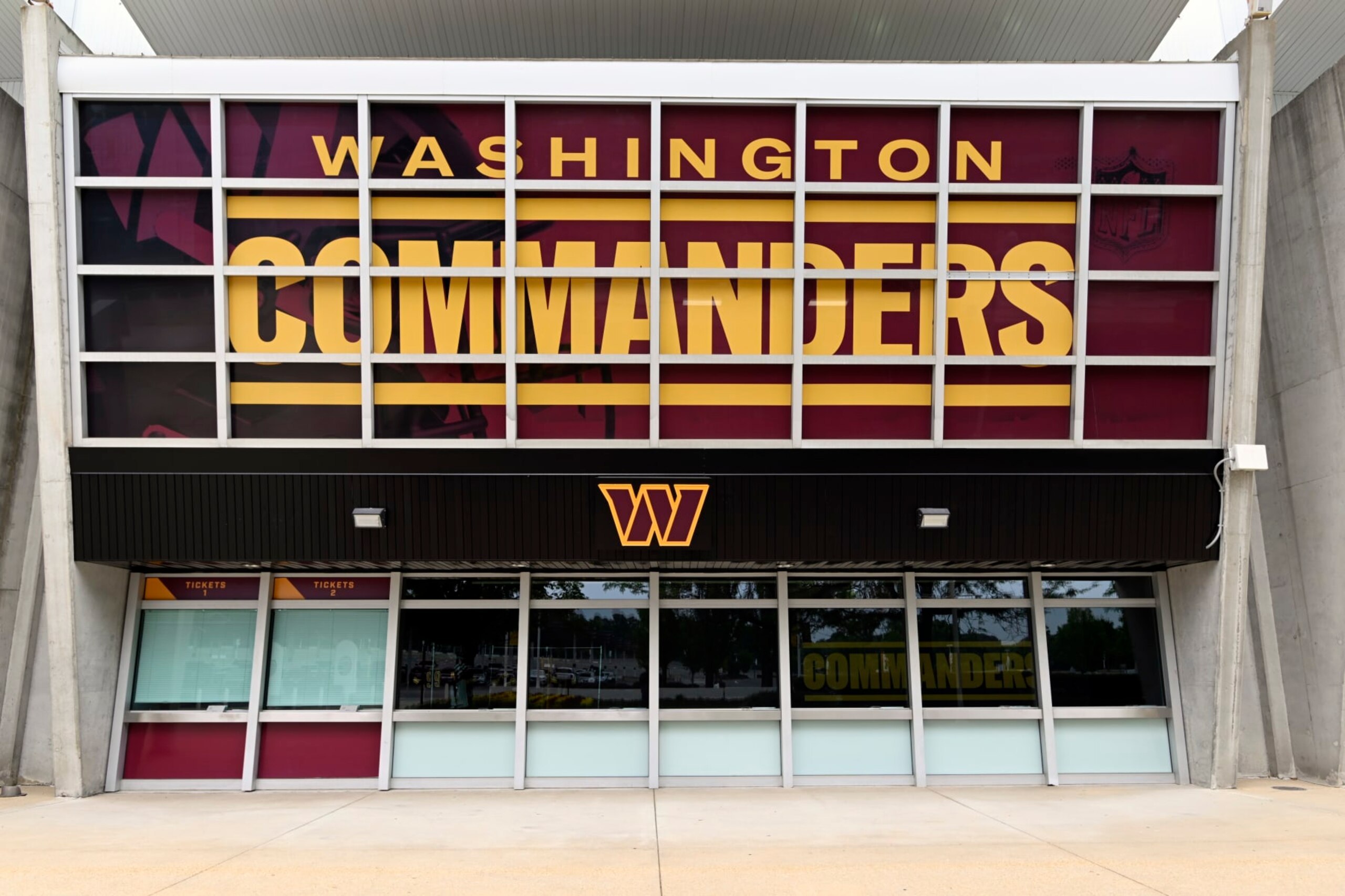 LANDOVER, MD - MAY 7: Details at FedEx Field with the possibility of the the Washington Commanders being sold. Photos made on May 7, 2023 at Nationals Park in Landover, MD. (Photo by John McDonnell/The Washington Post via Getty Images)
