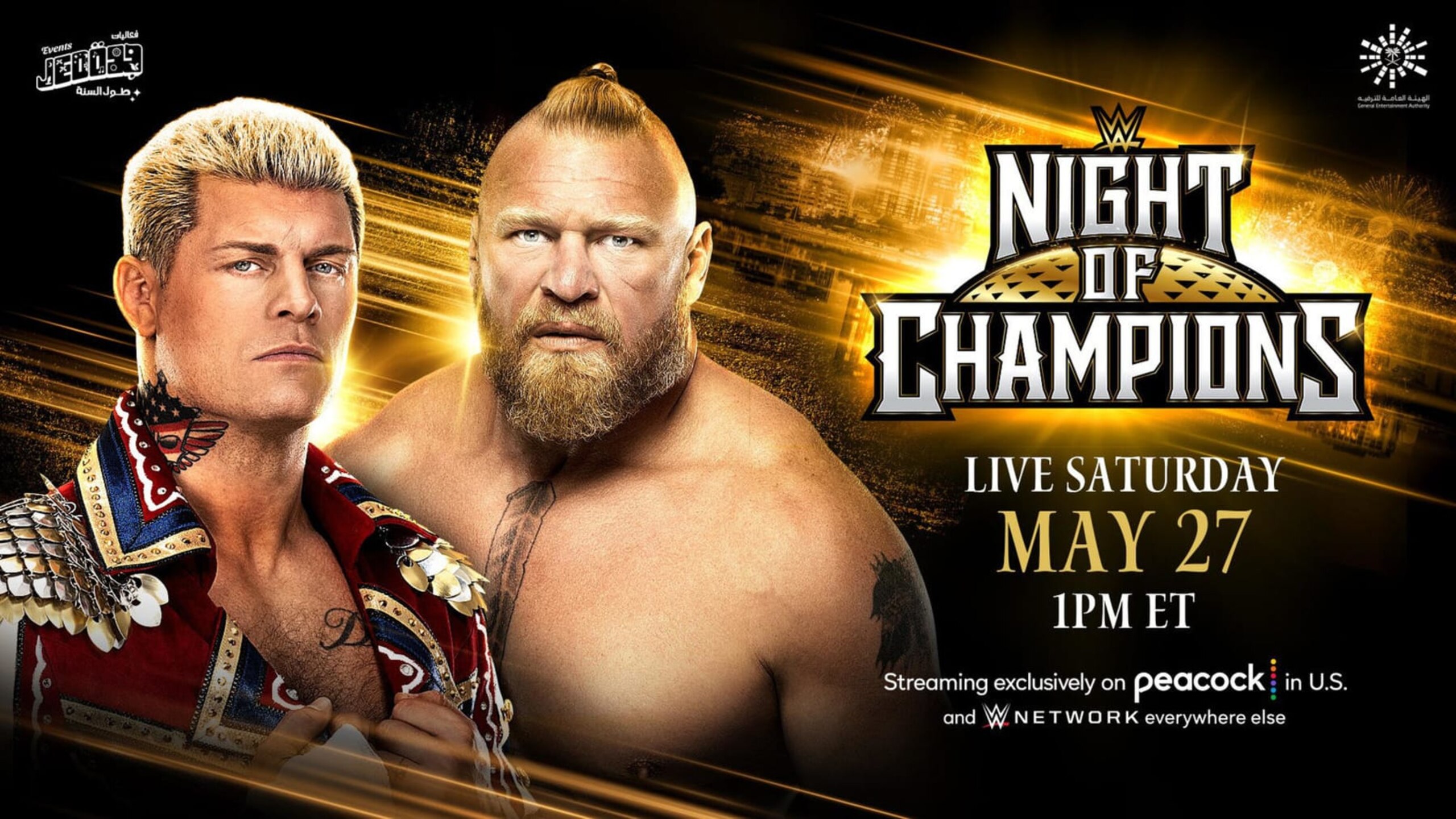 Cody Rhodes and Brock Lesnar.