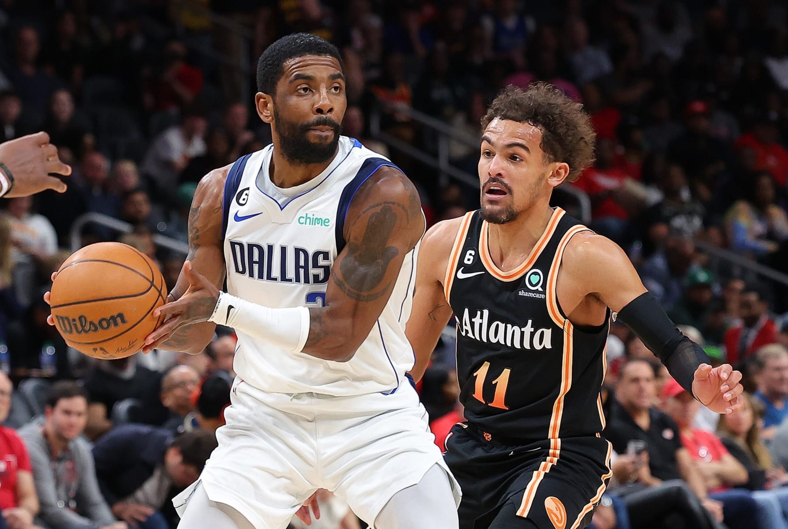 Kyrie Irving and Trae Young