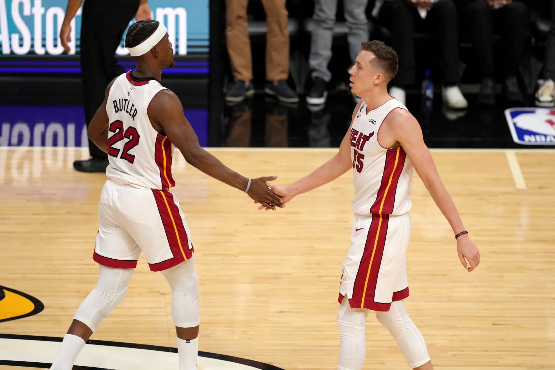 Jimmy Butler and Duncan Robinson