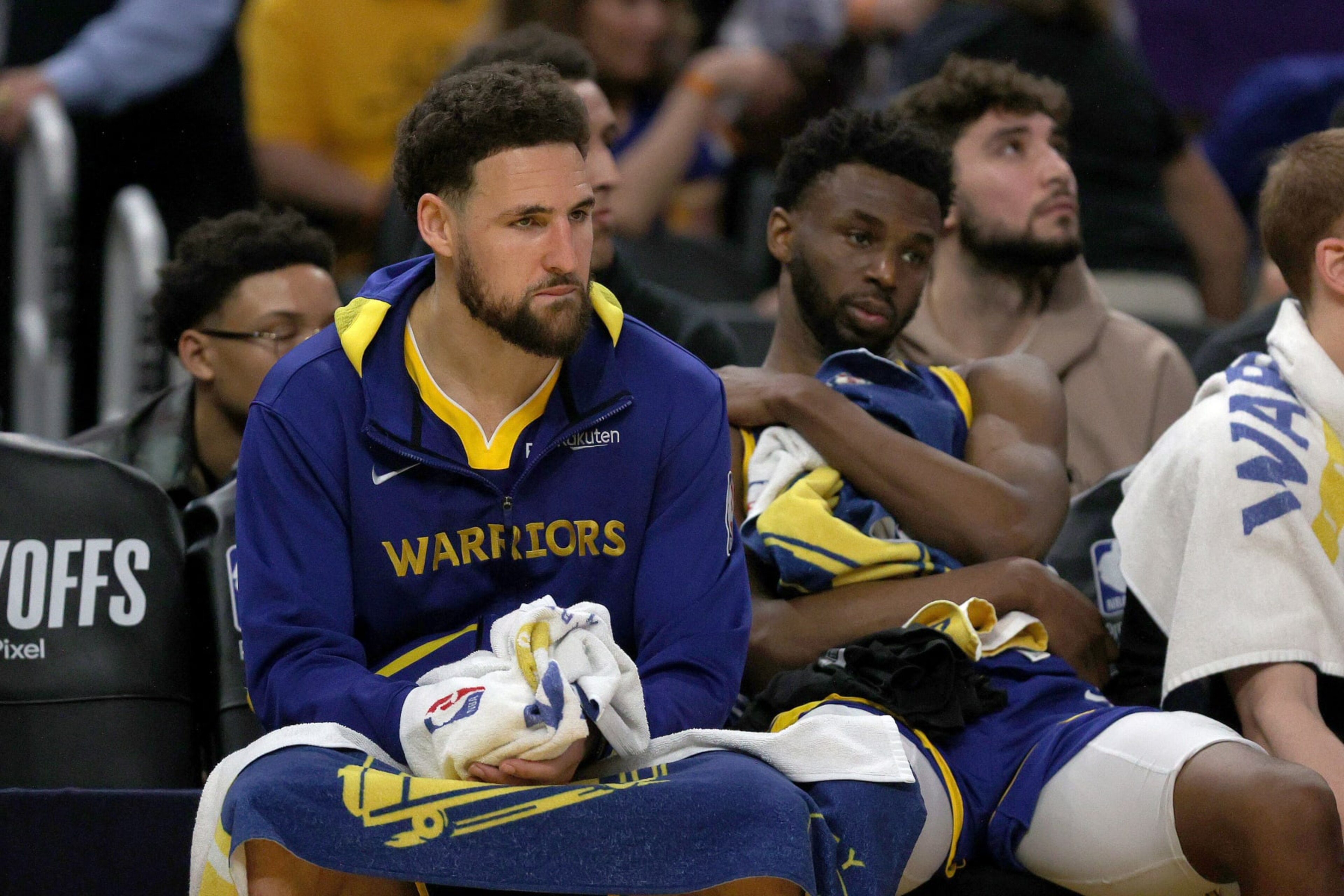 Klay Thompson and Andrew Wiggins Klay Thompson and Andrew Wiggins