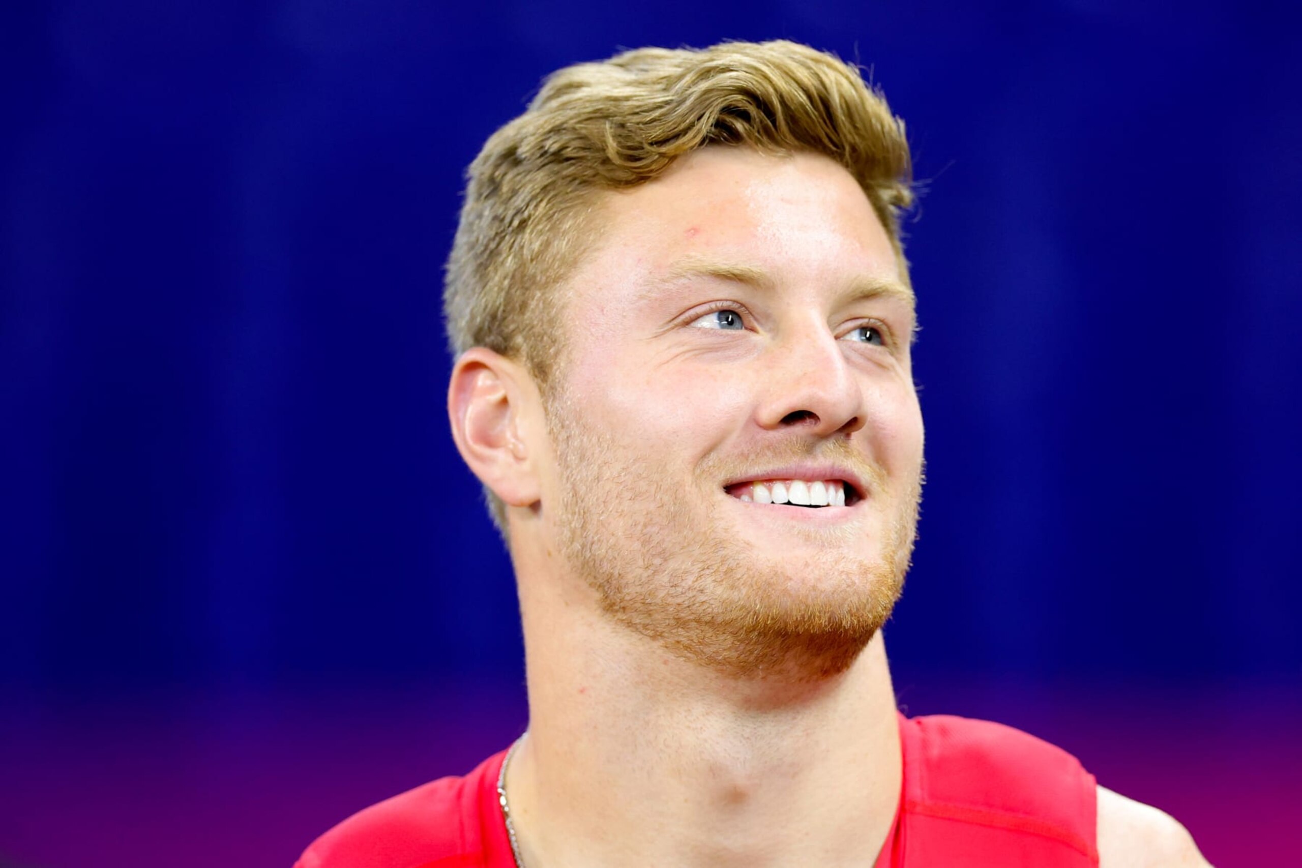 INDIANAPOLIS, INDIANA - MARCH 04: Will Levis of Kentucky looks on during the NFL Combine at Lucas Oil Stadium on March 04, 2023 in Indianapolis, Indiana. (Photo by Stacy Revere/Getty Images)