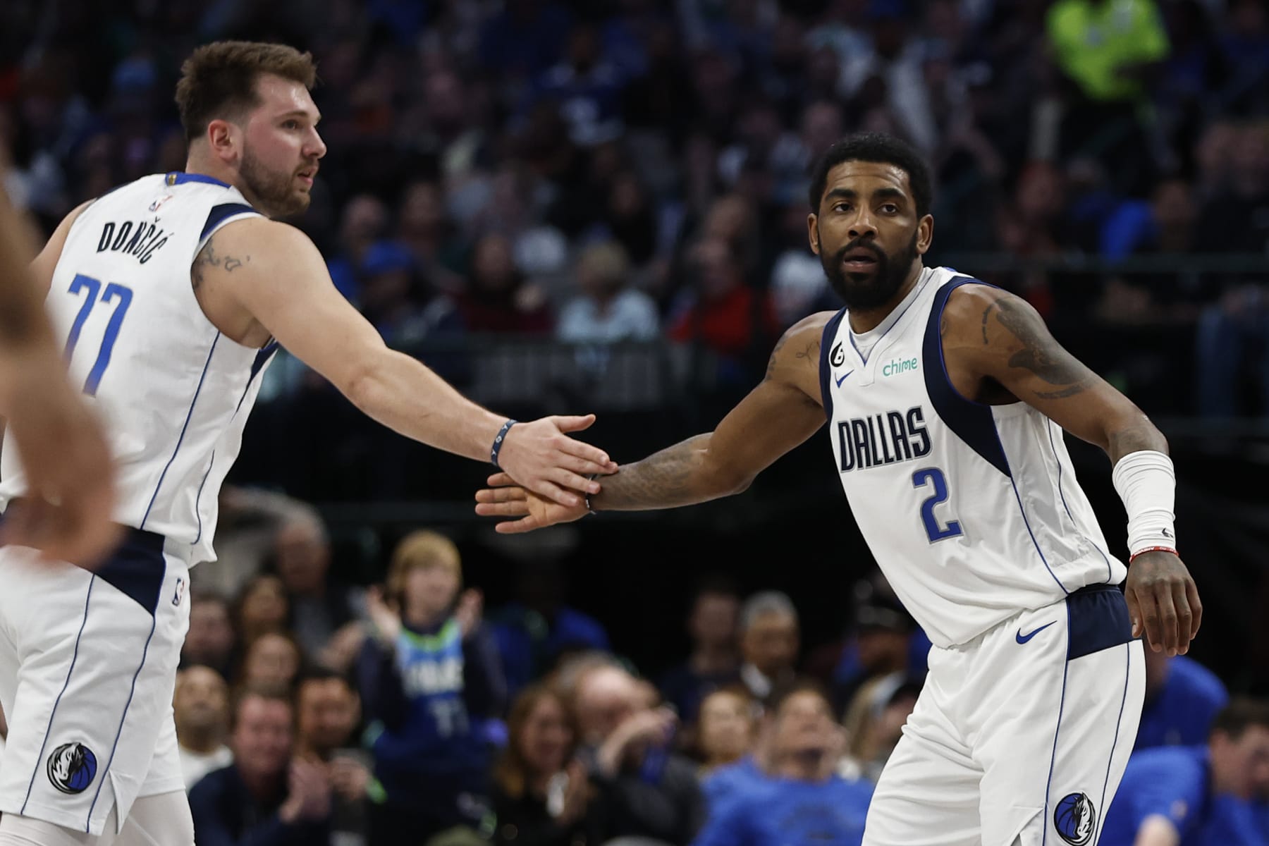 Luka DonÄiÄ and Kyrie Irving