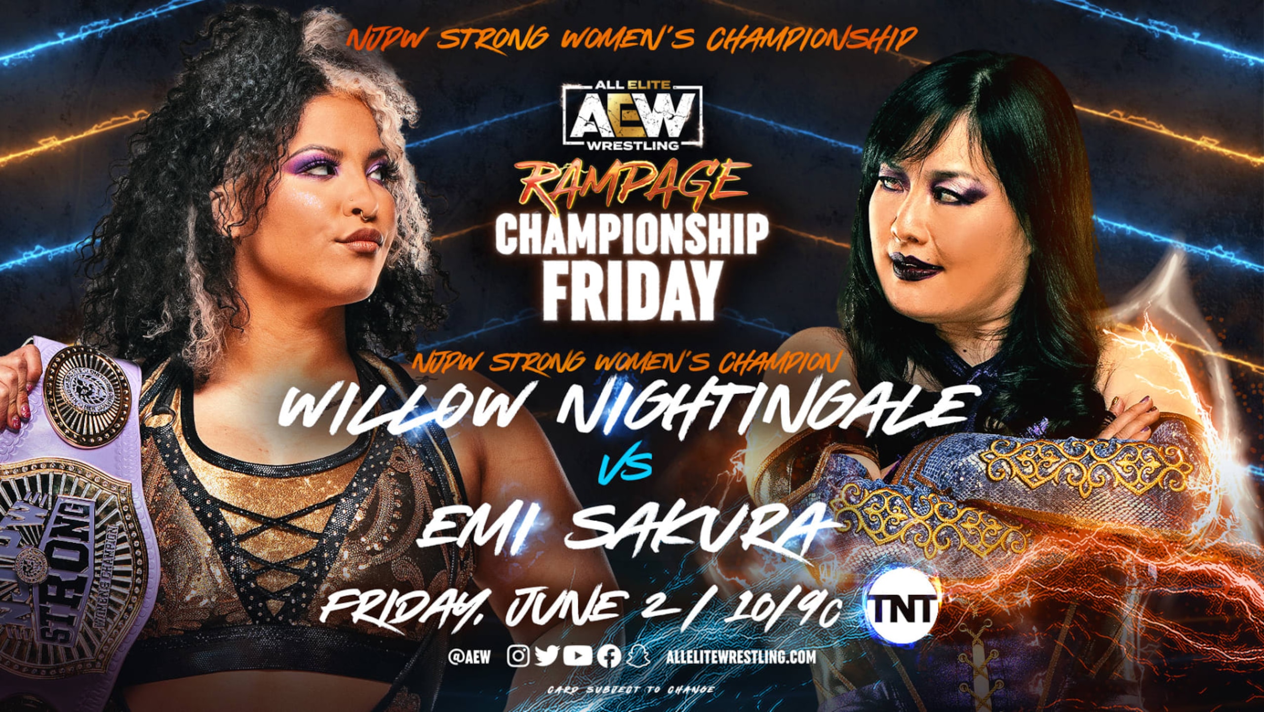 The NJPW Strong Women's Championship match.