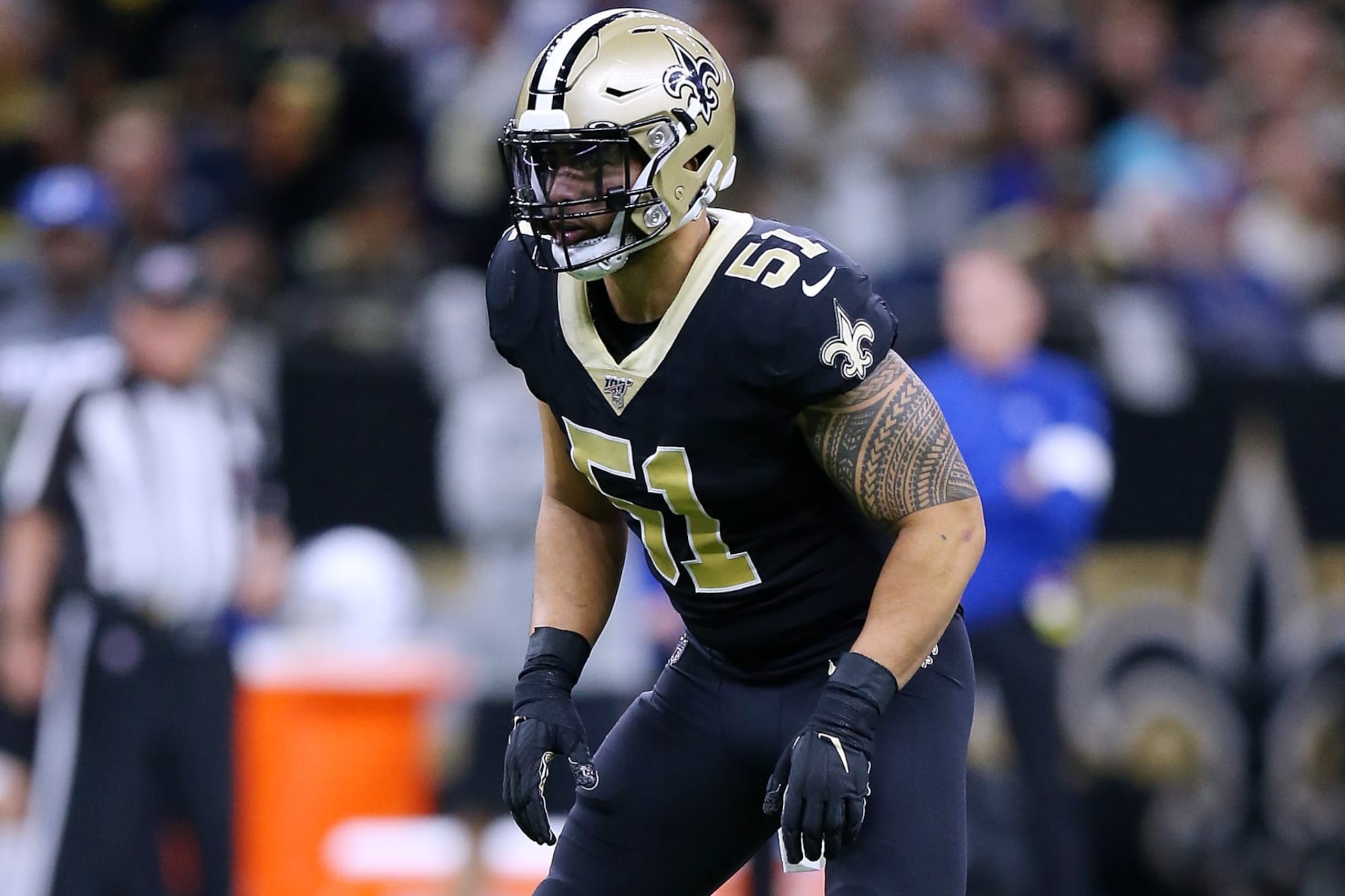 NEW ORLEANS, LOUISIANA - DECEMBER 16: Manti Te'o #51 of the New Orleans Saints in action against the Indianapolis Colts during a game at the Mercedes Benz Superdome on December 16, 2019 in New Orleans, Louisiana. (Photo by Jonathan Bachman/Getty Images) NEW ORLEANS, LOUISIANA - DECEMBER 16: Manti Te'o #51 of the New Orleans Saints in action against the Indianapolis Colts during a game at the Mercedes Benz Superdome on December 16, 2019 in New Orleans, Louisiana. (Photo by Jonathan Bachman/Getty Images)