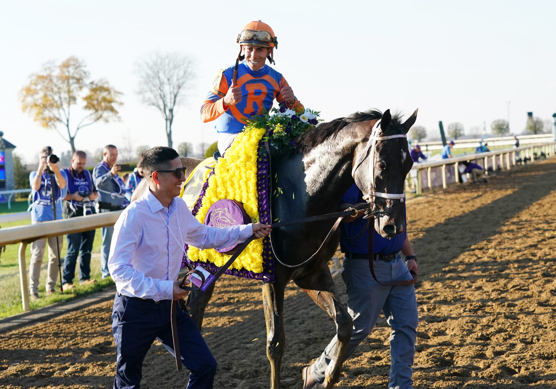 Forte with jockey  Irad Ortiz Jr.