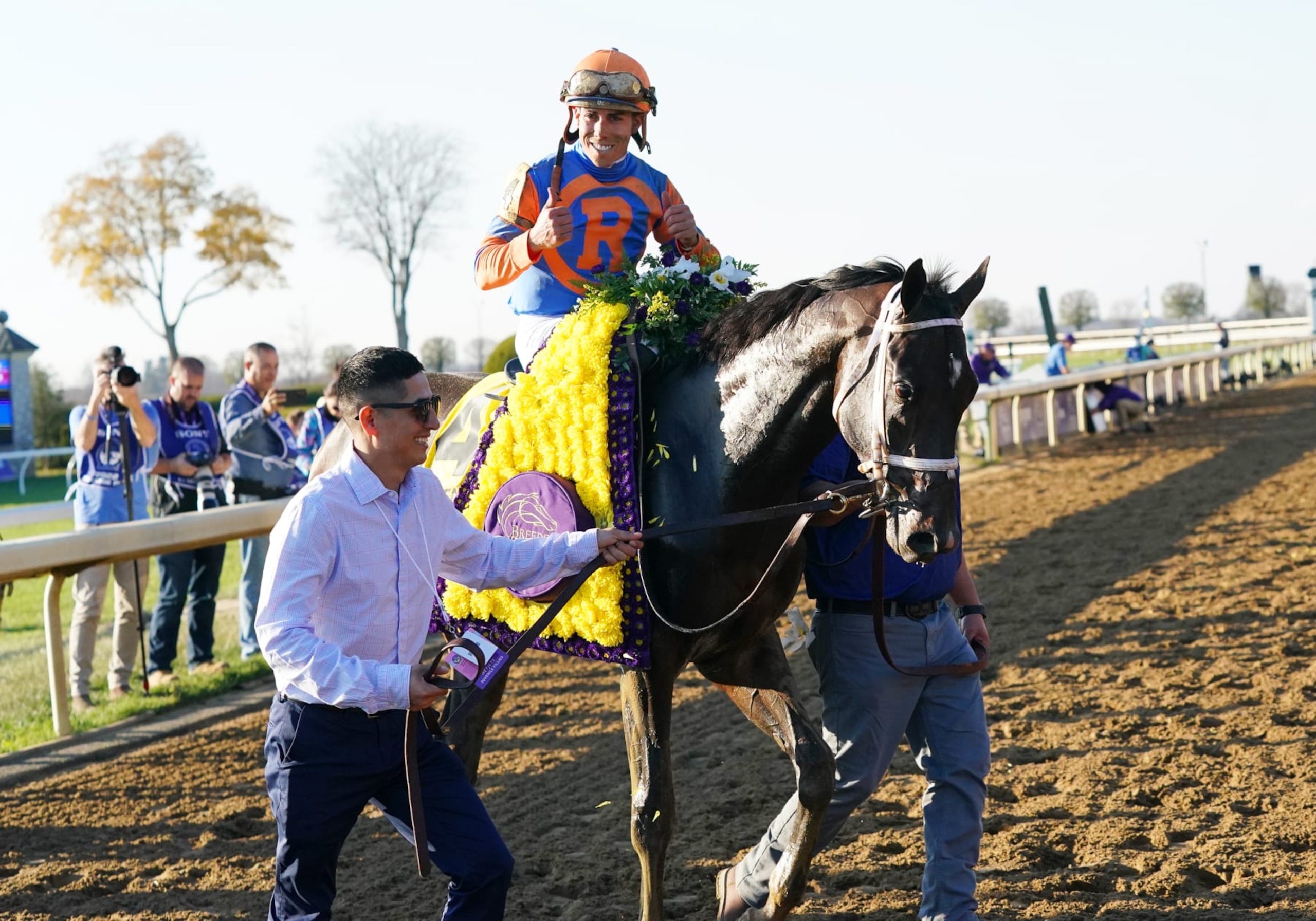 Forte with jockey  Irad Ortiz Jr.