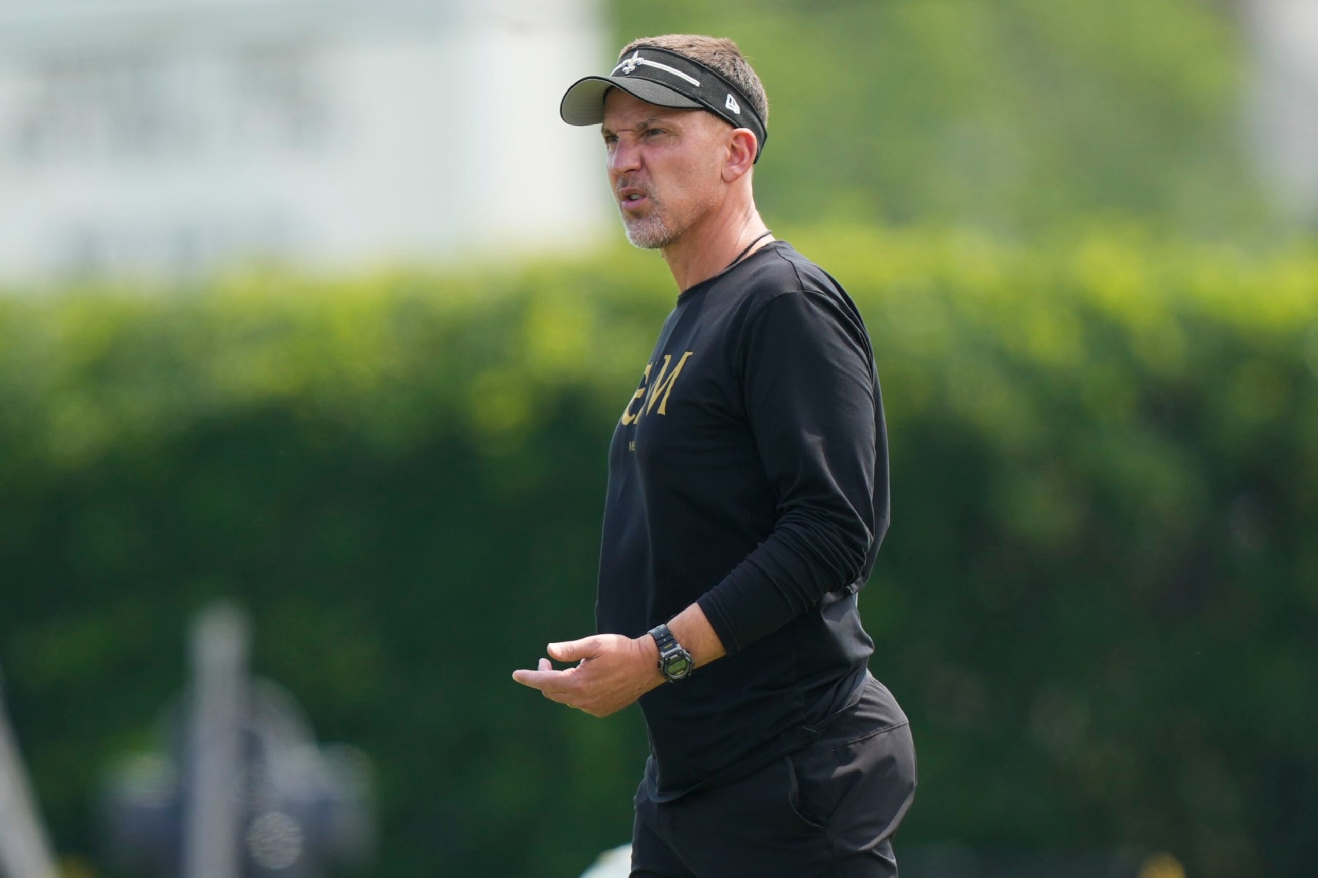 New Orleans Saints head coach Dennis Allen