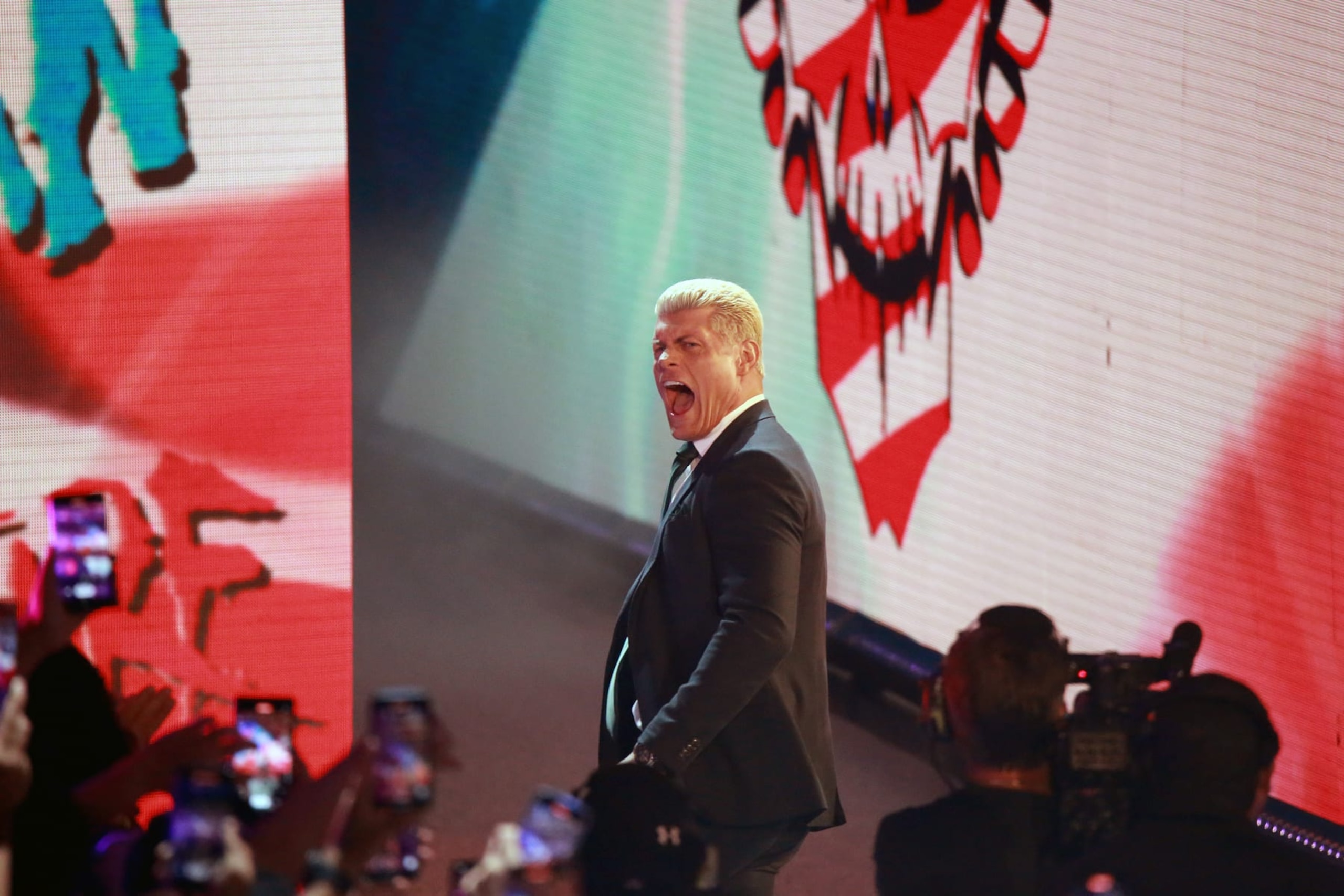 SAN JUAN, PUERTO RICO - MAY 05: Cody Rhodes enters the ring during the WWE SmackDown at Coliseo de Puerto Rico José Miguel Agrelot on May 05, 2023 in San Juan, Puerto Rico. (Photo by Gladys Vega/Getty Images)
