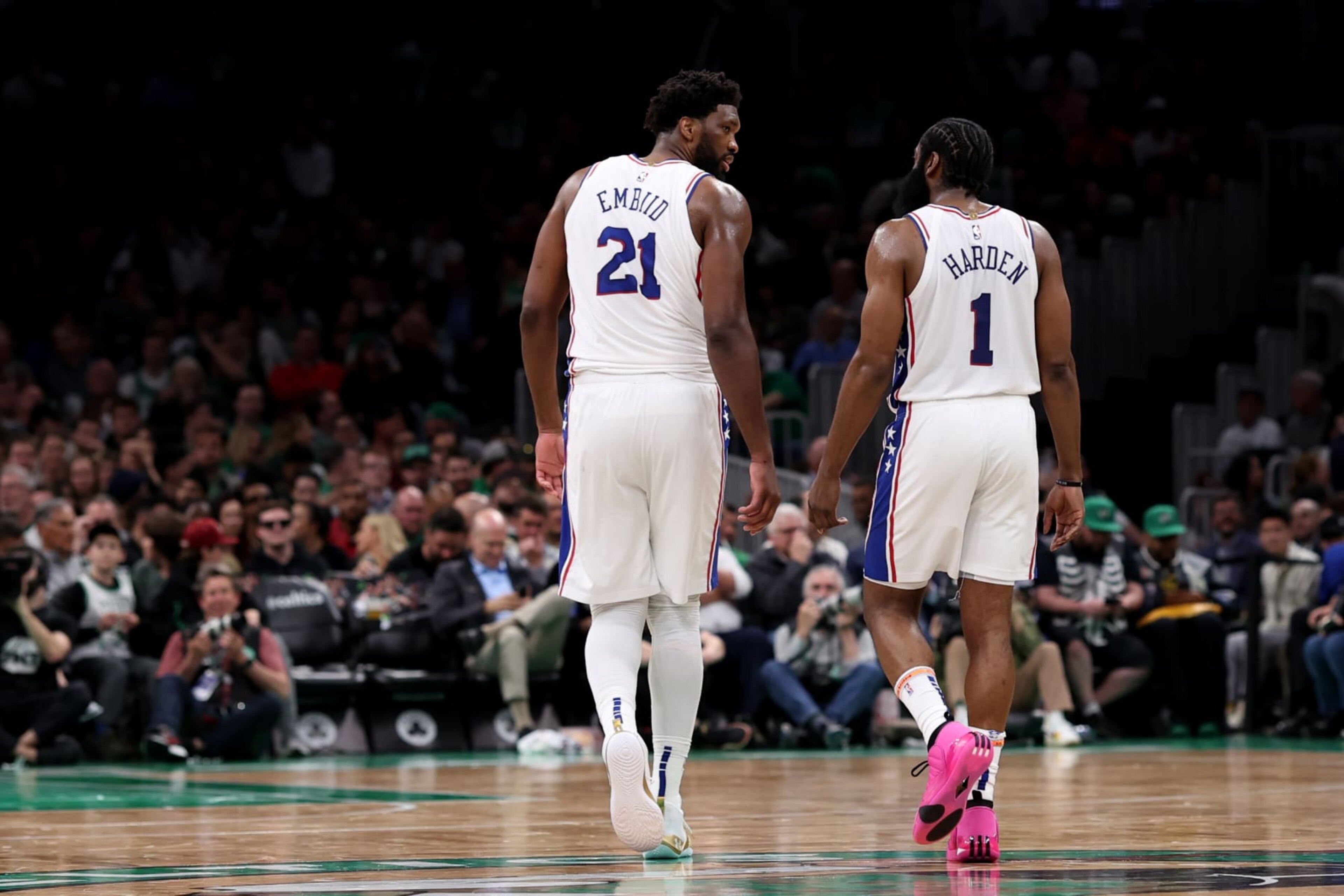 Joel Embiid and James Harden Joel Embiid and James Harden