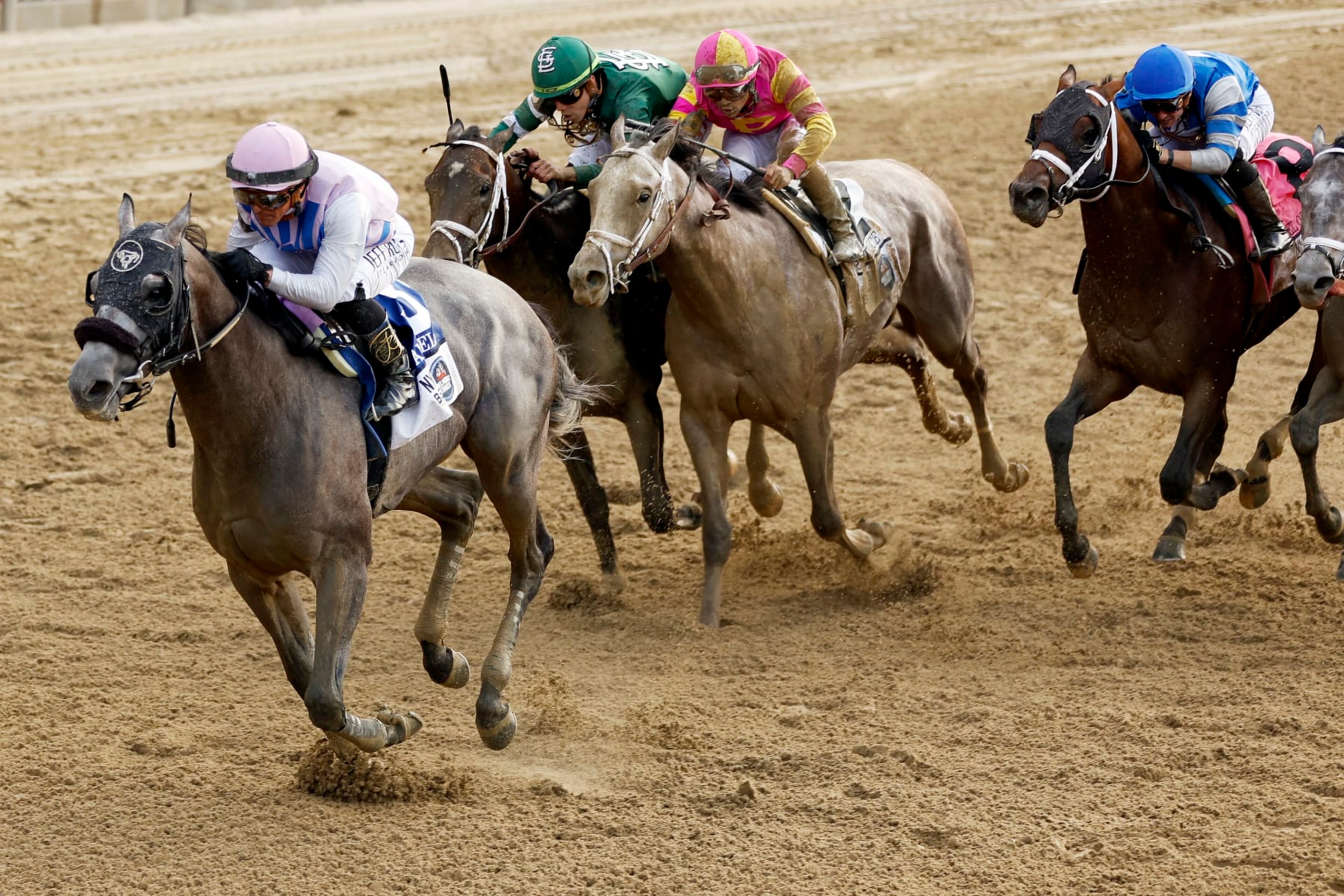 Arcangelo with jockey Javier Castellano up wins the 155th Running of the Belmont Stakes Arcangelo with jockey Javier Castellano up wins the 155th Running of the Belmont Stakes