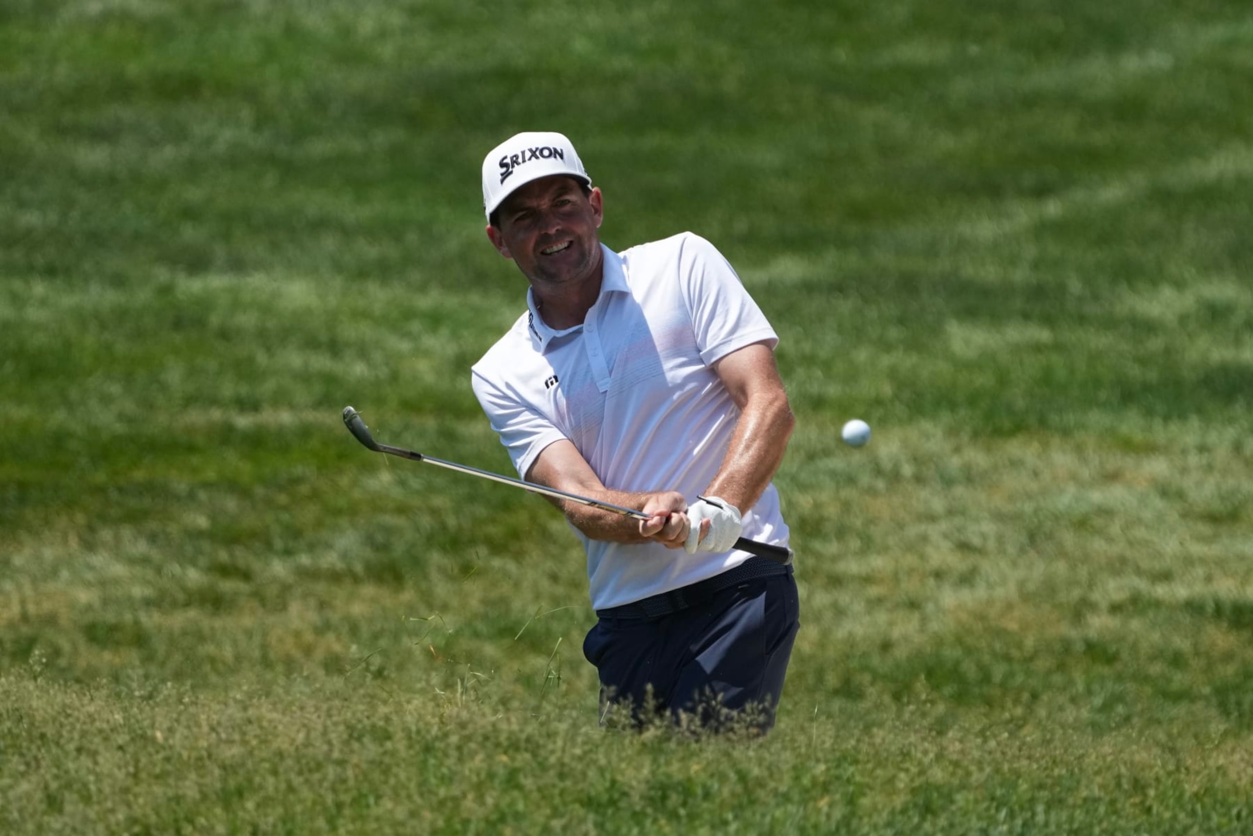 DUBLIN, OHIO - JUNE 04: Keegan Bradley of the United States hits on the first fairway during the final round of the Memorial Tournament presented by Workday at Muirfield Village Golf Club on June 04, 2023 in Dublin, Ohio. (Photo by Dylan Buell/Getty Images)