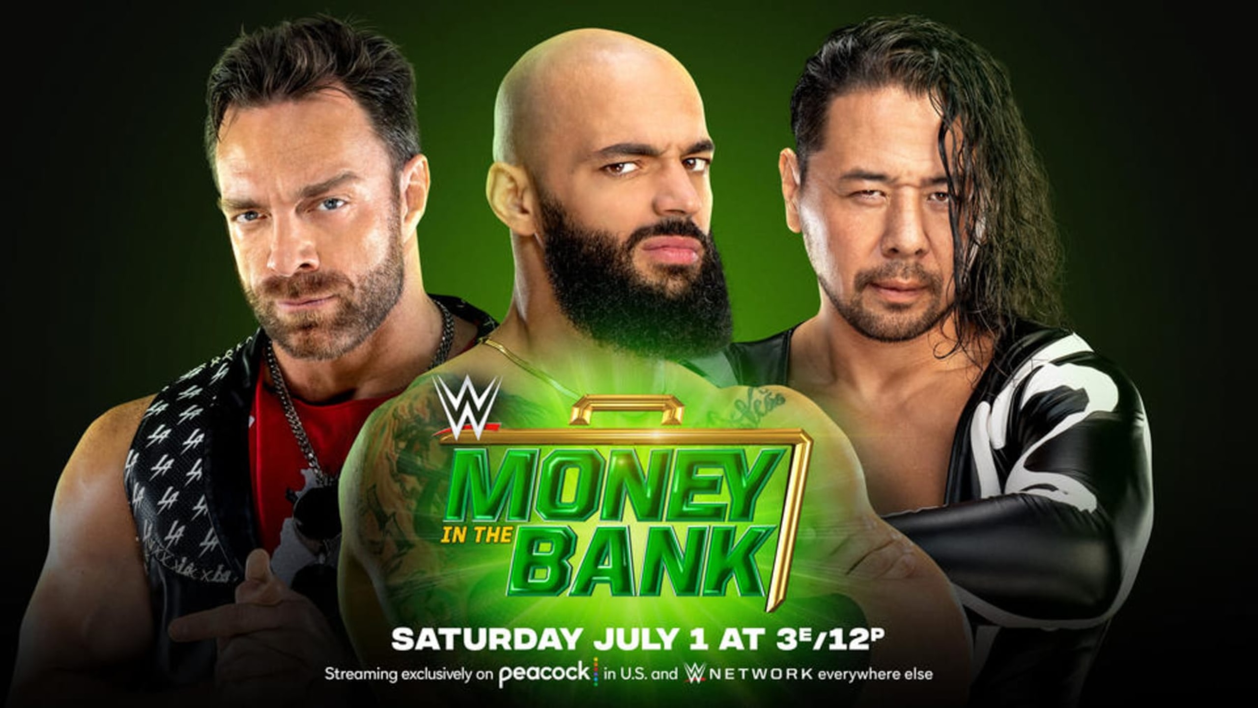 LA Knight, Ricochet and Shinsuke Nakamura.