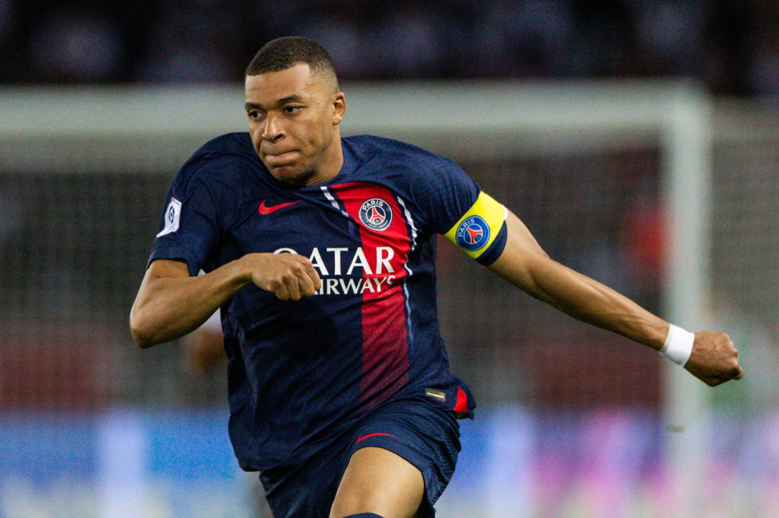 PARIS, FRANCE - JUNE 03: Kylian Mbappe of Paris Saint Germain (PSG) during the French league football match between Paris Saint Germin (PSG) and Clermont Foot at Parc des Princes stadium, in Paris, on June 03, 2023. (Photo by Ibrahim Ezzat/Anadolu Agency via Getty Images)