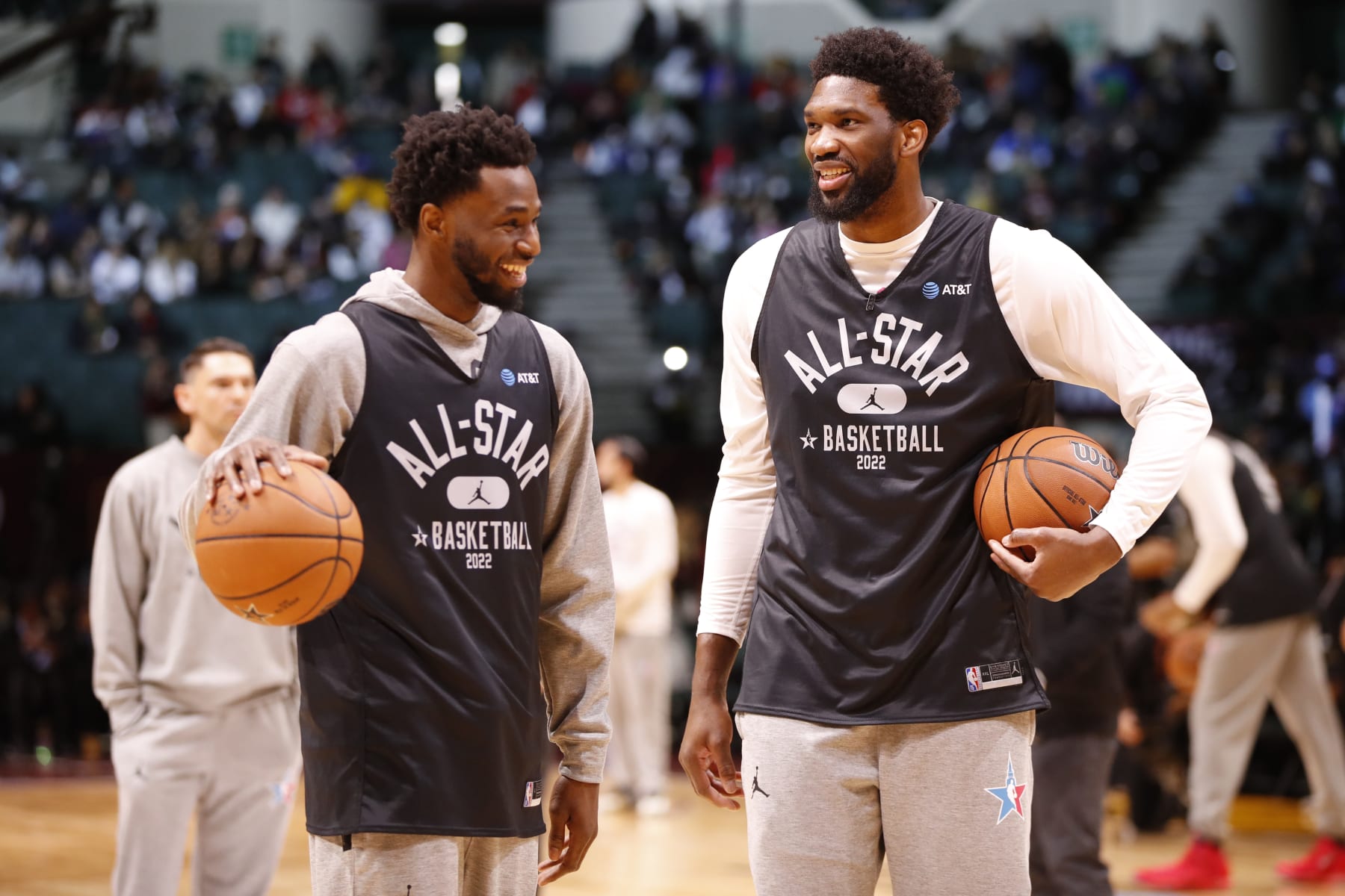 Andrew Wiggins and Joel Embiid