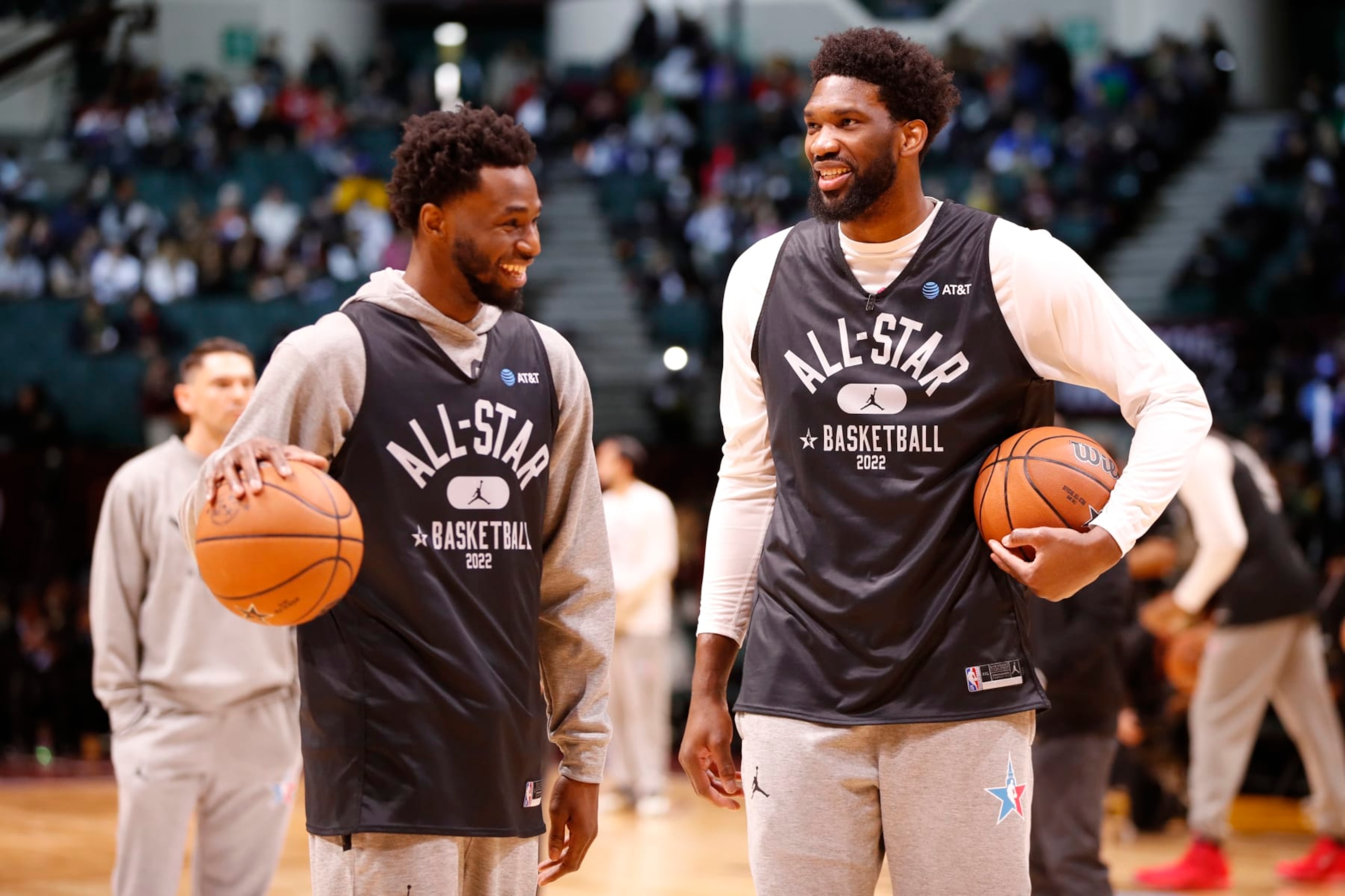 Andrew Wiggins and Joel Embiid