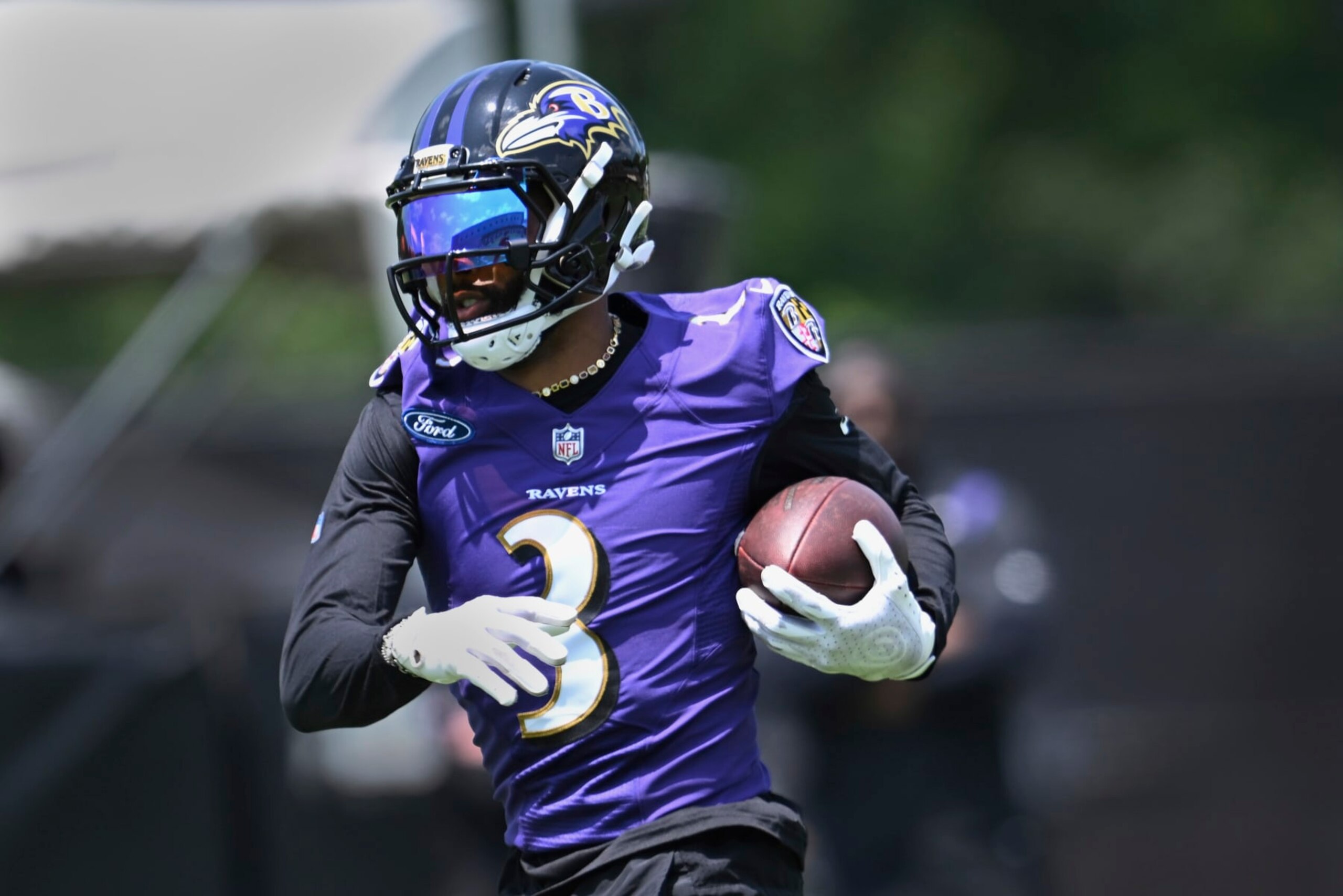 Baltimore Ravens wide receiver Odell Beckham Jr. runs a drill during NFL football practice Tuesday, June 13, 2023, in Owings Mills, Md. (AP Photo/Gail Burton) Baltimore Ravens wide receiver Odell Beckham Jr. runs a drill during NFL football practice Tuesday, June 13, 2023, in Owings Mills, Md. (AP Photo/Gail Burton)