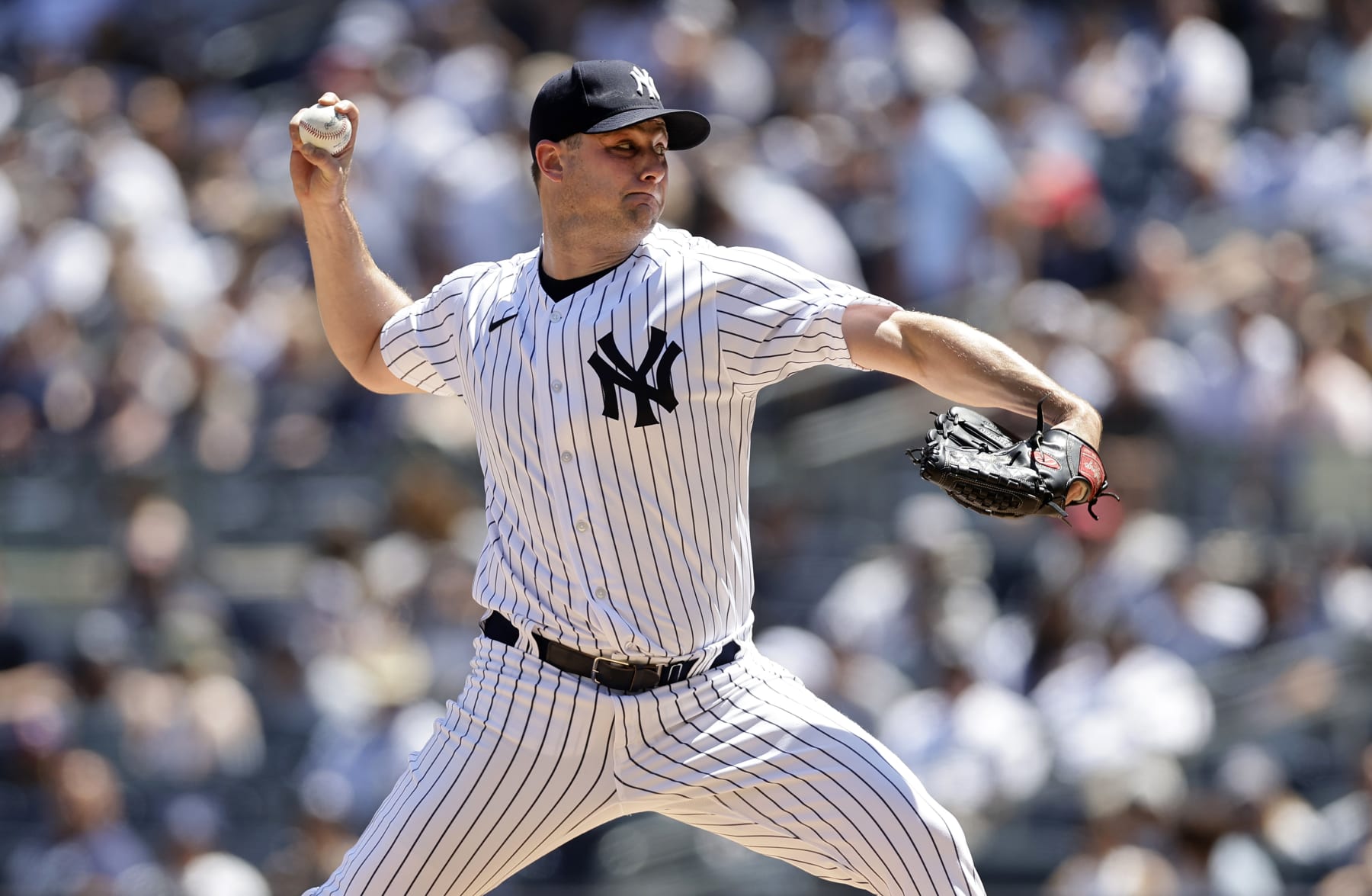 NEW YORK, NEW YORK - MAY 28:  Gerrit Cole #45 of the New York Yankees pitches during the first inning against the San Diego Padres at Yankee Stadium on May 28, 2023 in the Bronx borough of New York City. (Photo by Jim McIsaac/Getty Images)